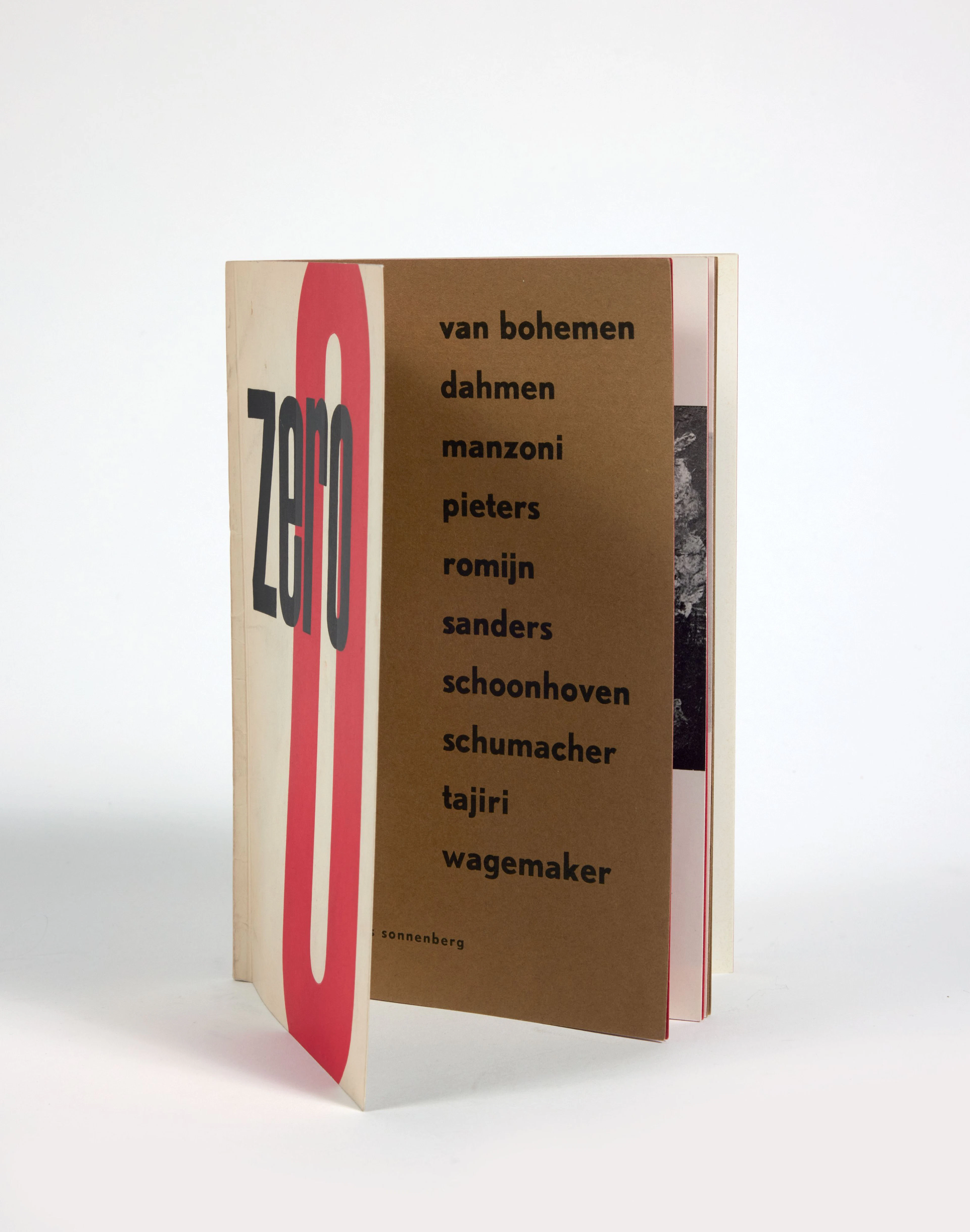 [ZERO]. Catalogue. Rotterdam, sans date [Rotterdamse Kunstkring, 1959].
