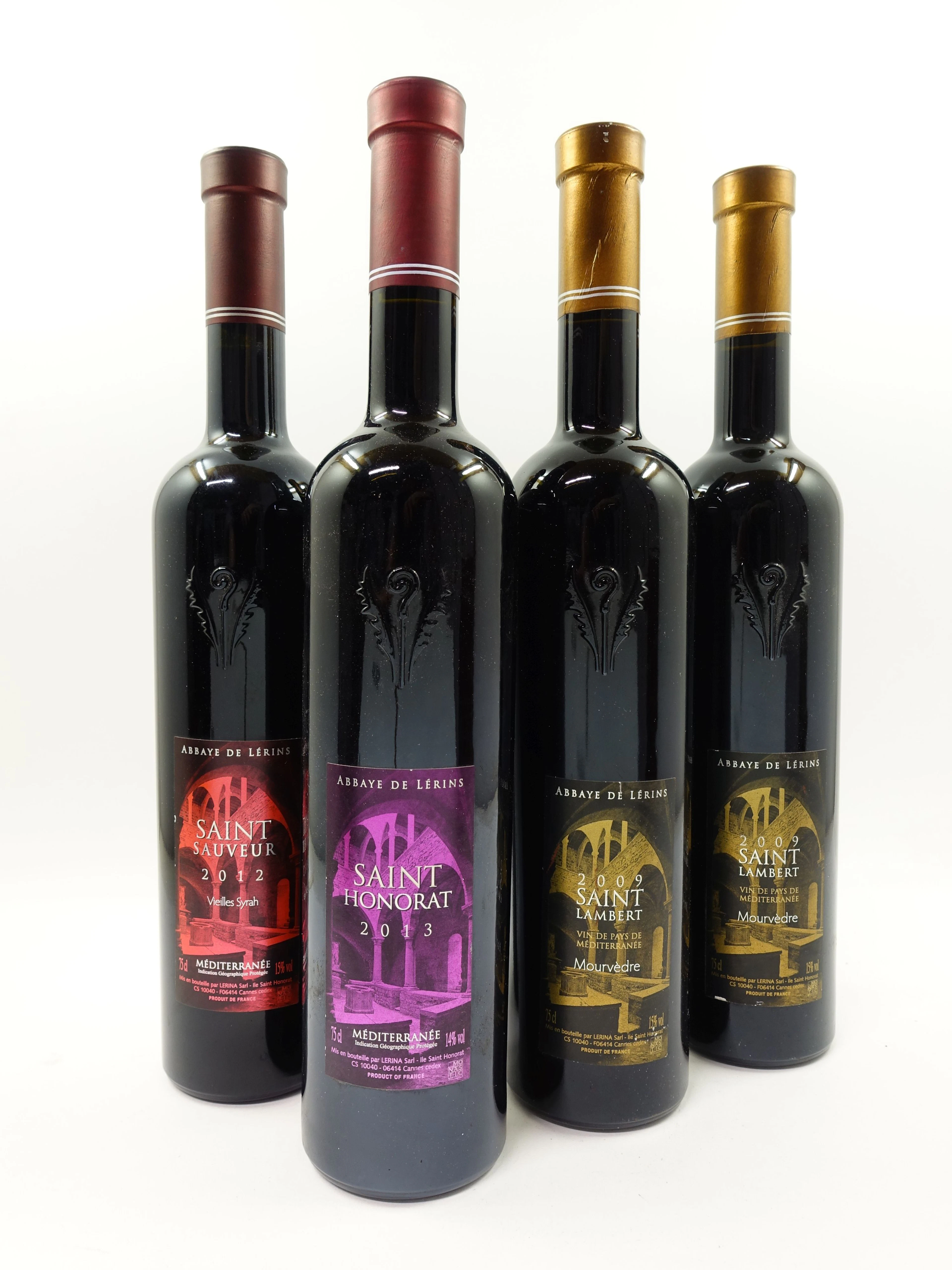 8 bouteilles 6 bts : ABBAYE DE LERINS 2009 Saint Lambert