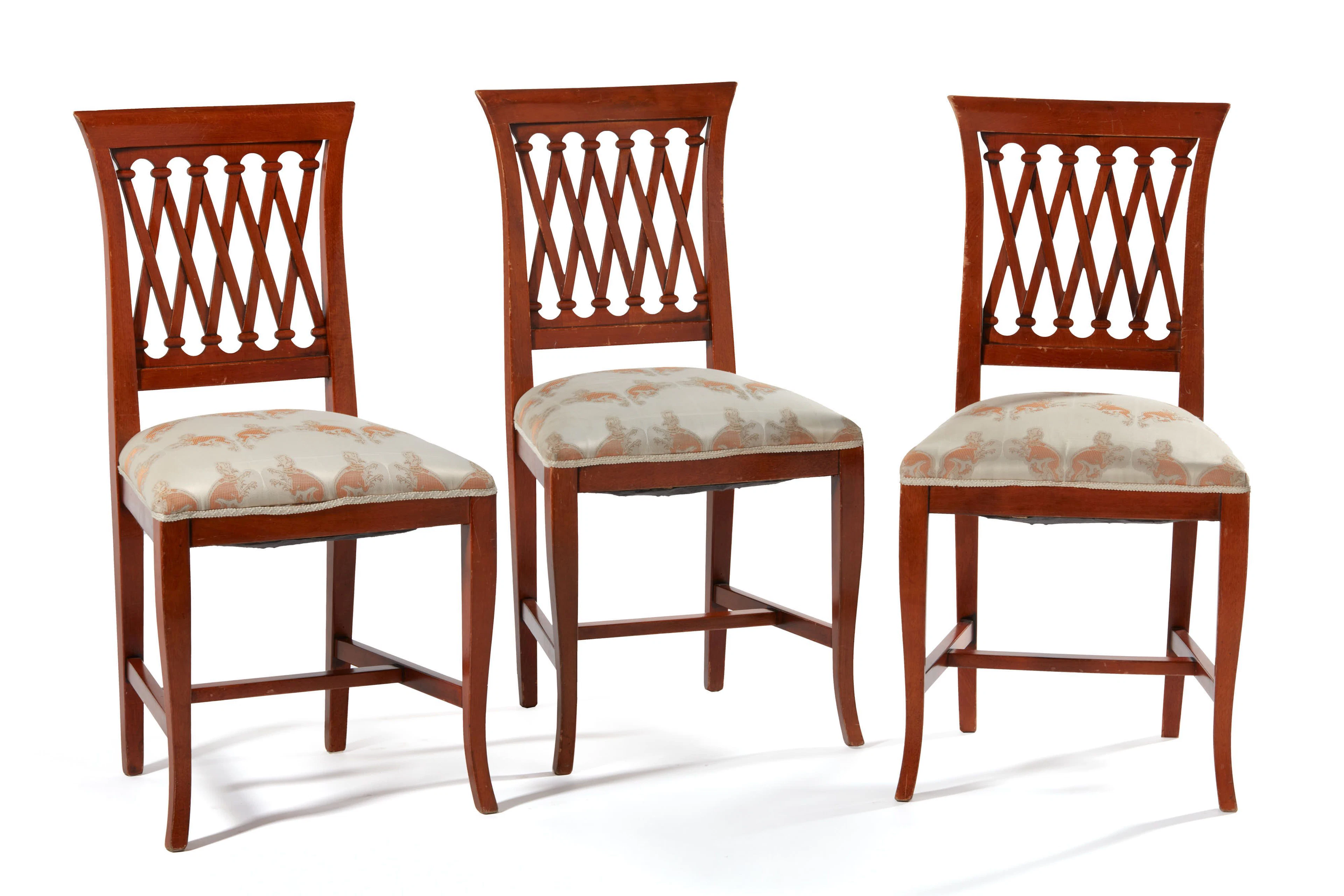Suite de trois chaises de style Directoire