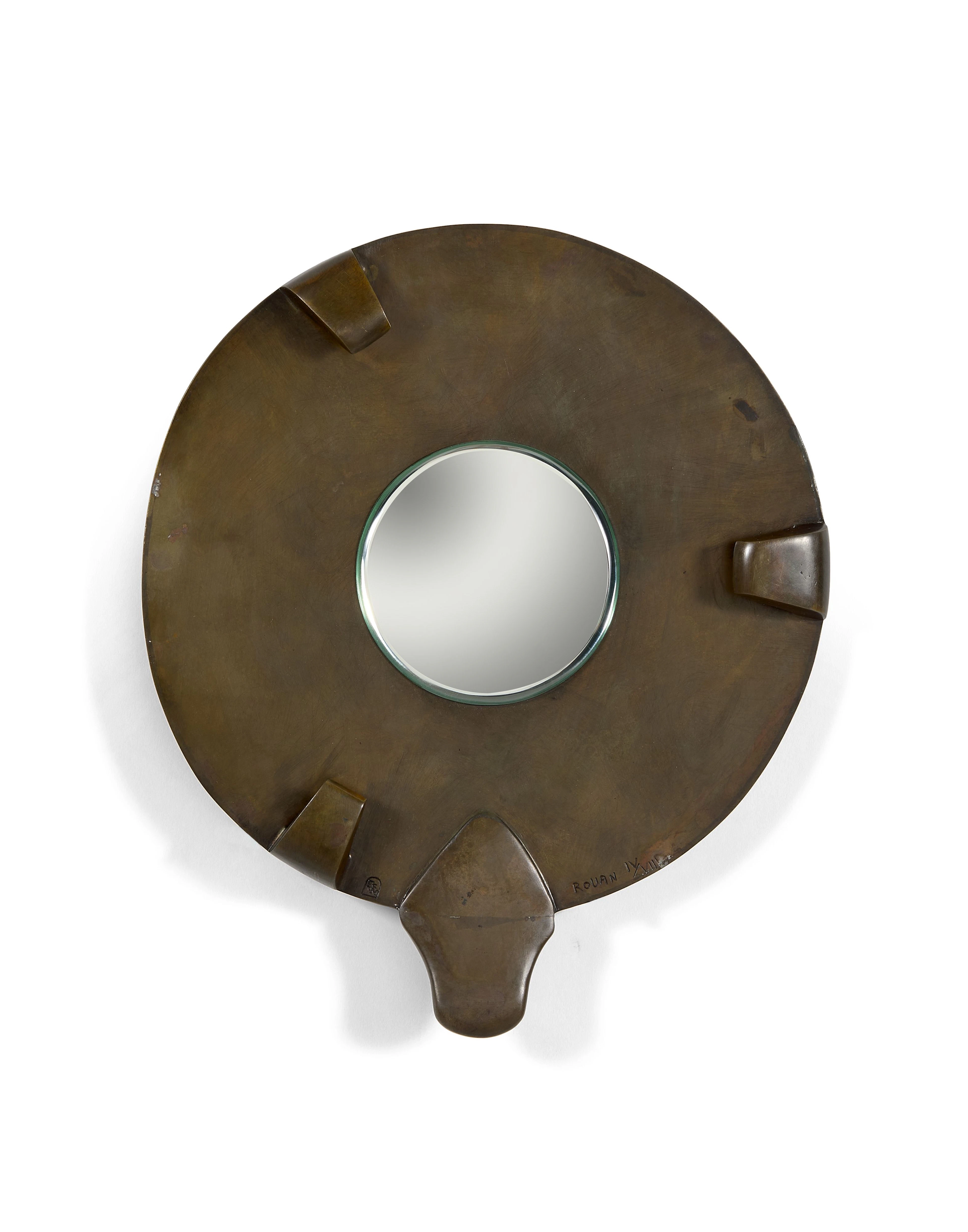 François ROUAN (Né en 1943) Sans titre Bronze et miroir