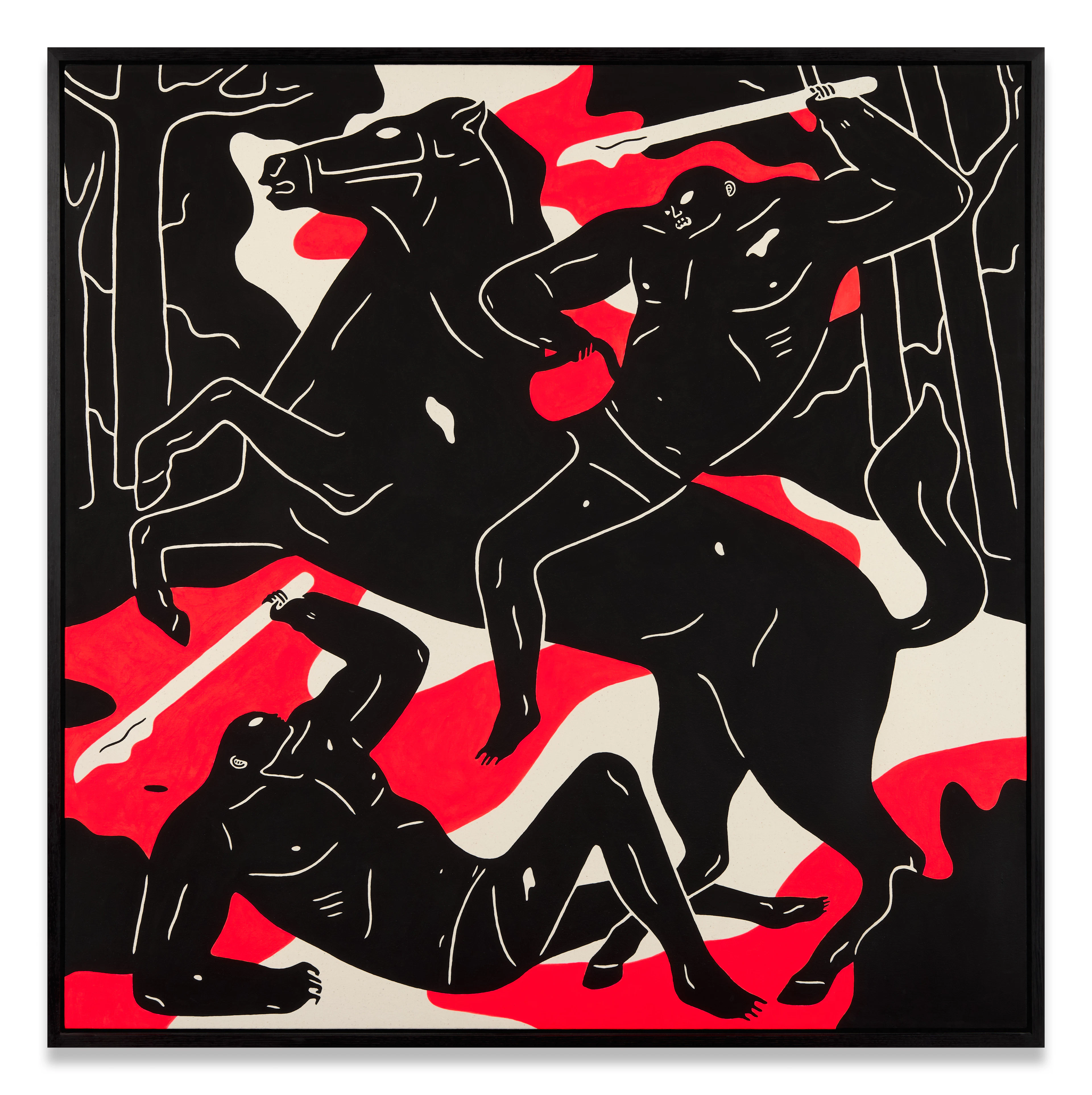 Cleon PETERSON (Né en 1973) Horse - 2016 Acrylique sur toile