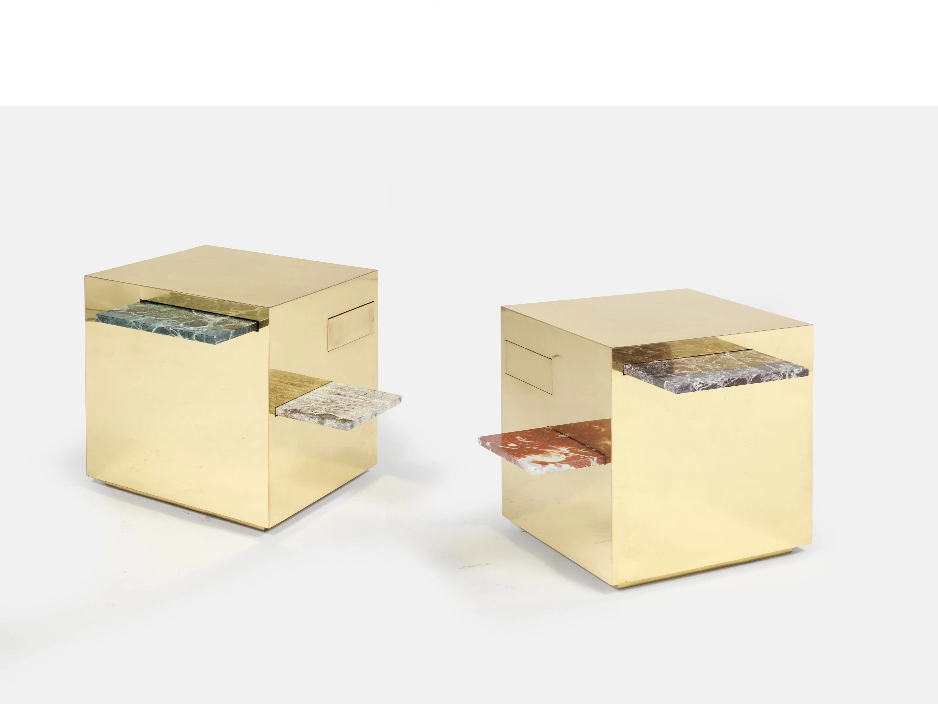 Francesco SANTO CHIRICO Paire de tables basses «Cubi» - 2016