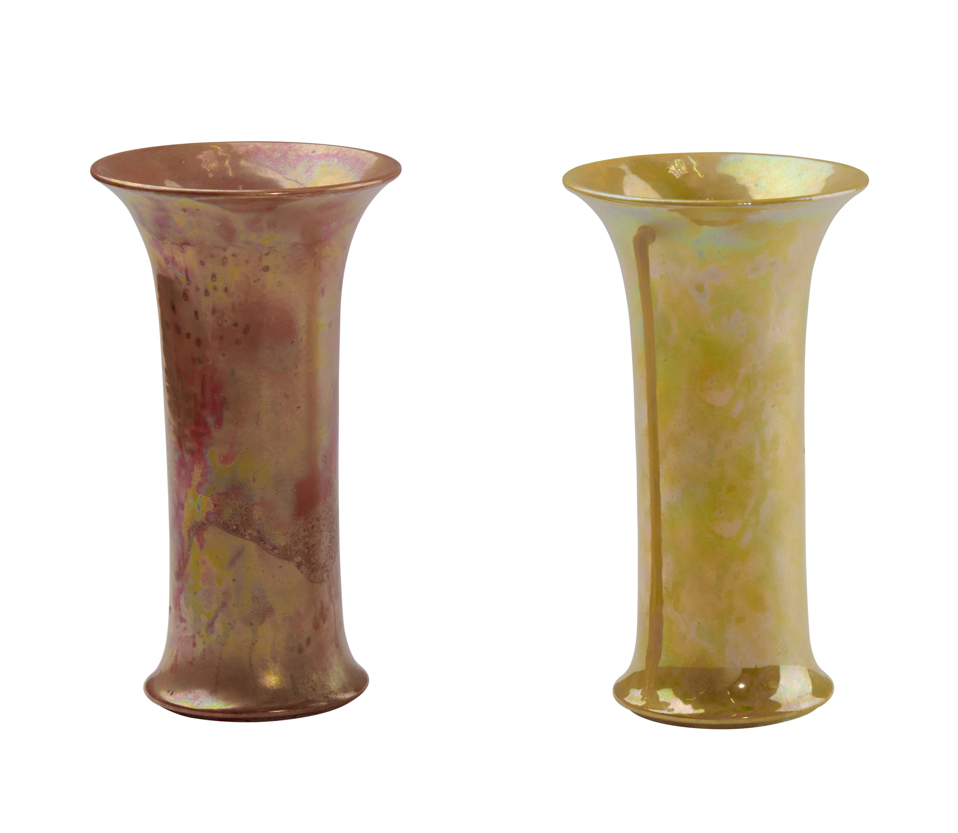 RUSKIN POTTERY Paire de vases - 1914