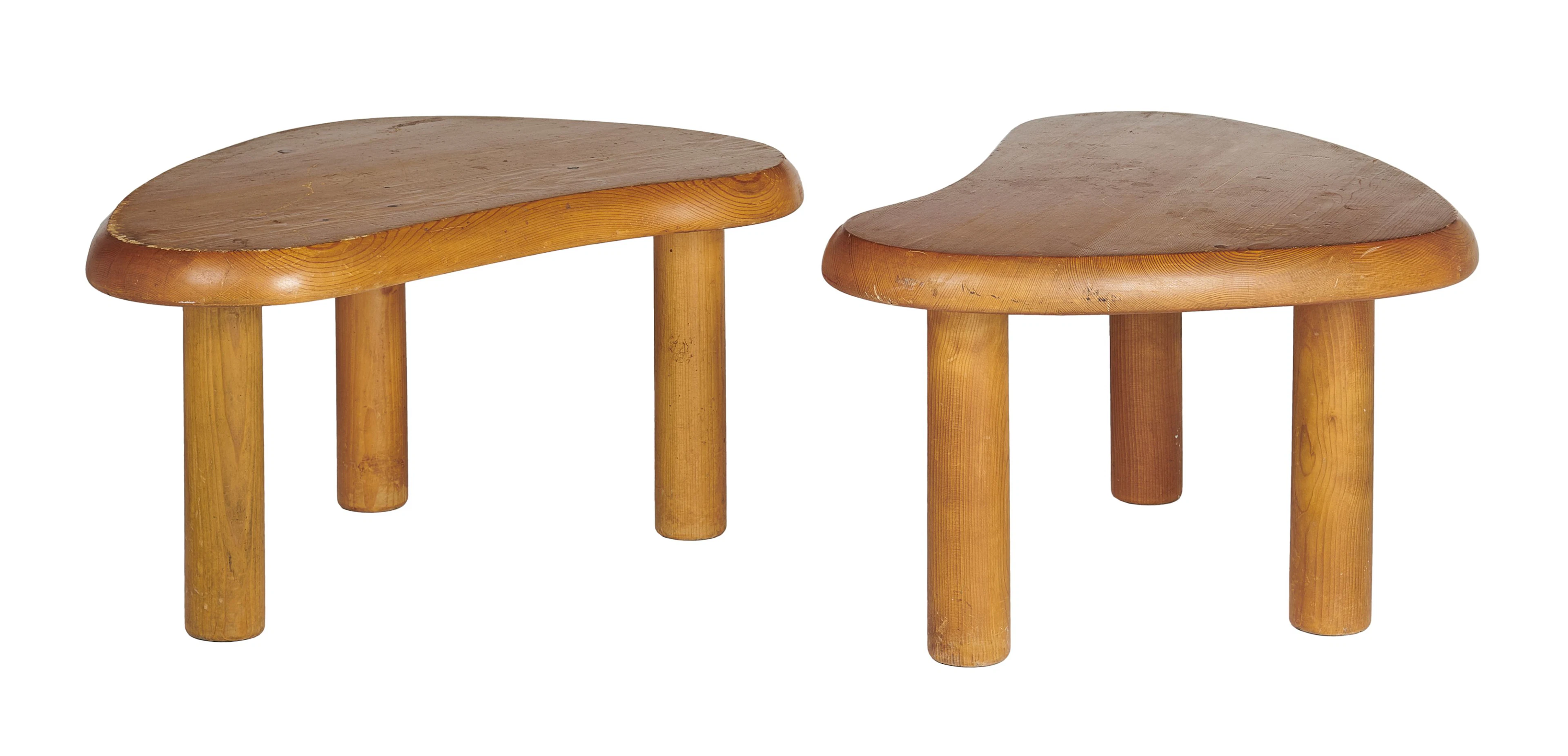Pierre CHAPO (Attribué à) Paire de tables basses