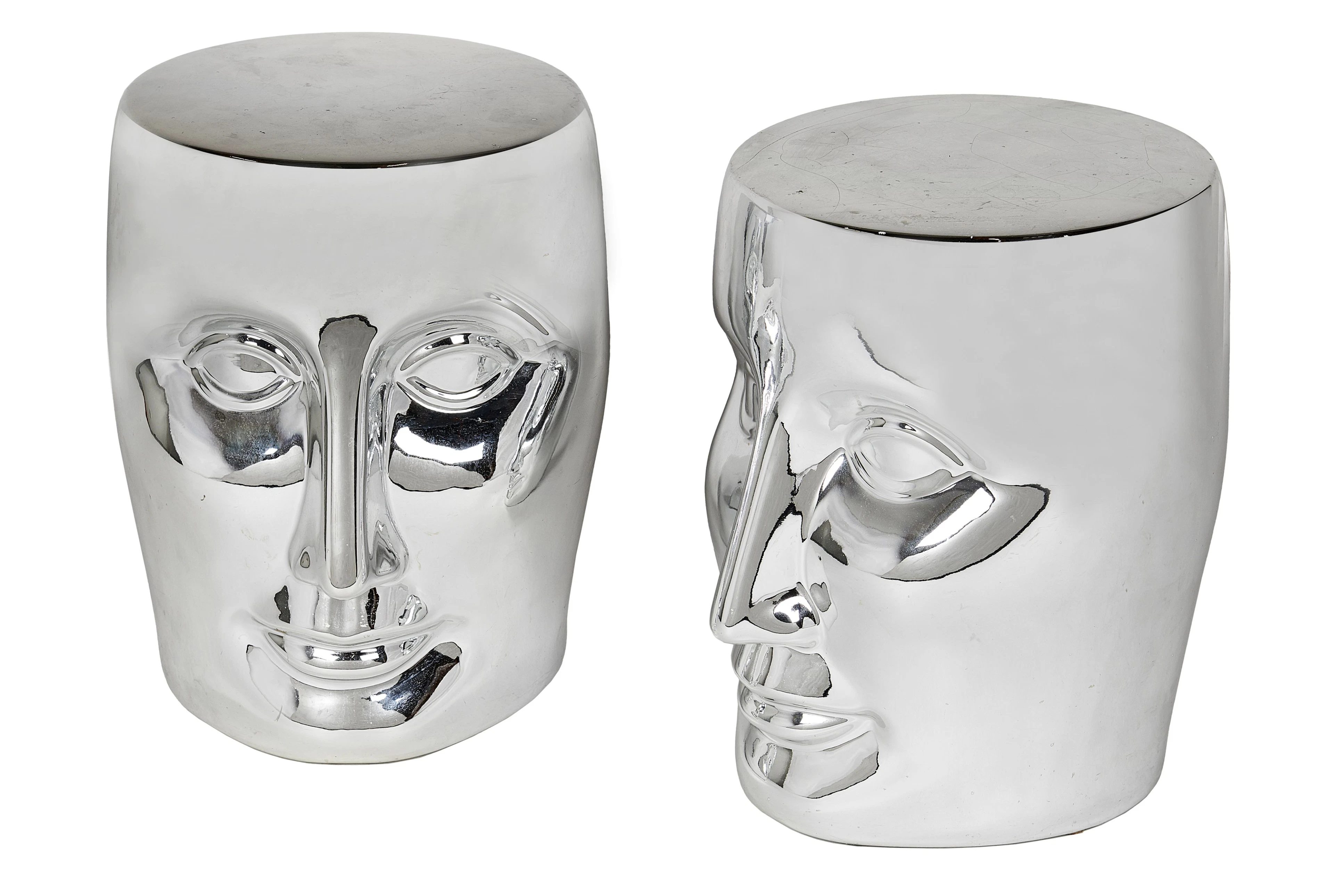 Philippe STARCK (Né en 1949) Paire de tabourets "Bonze"- 2005