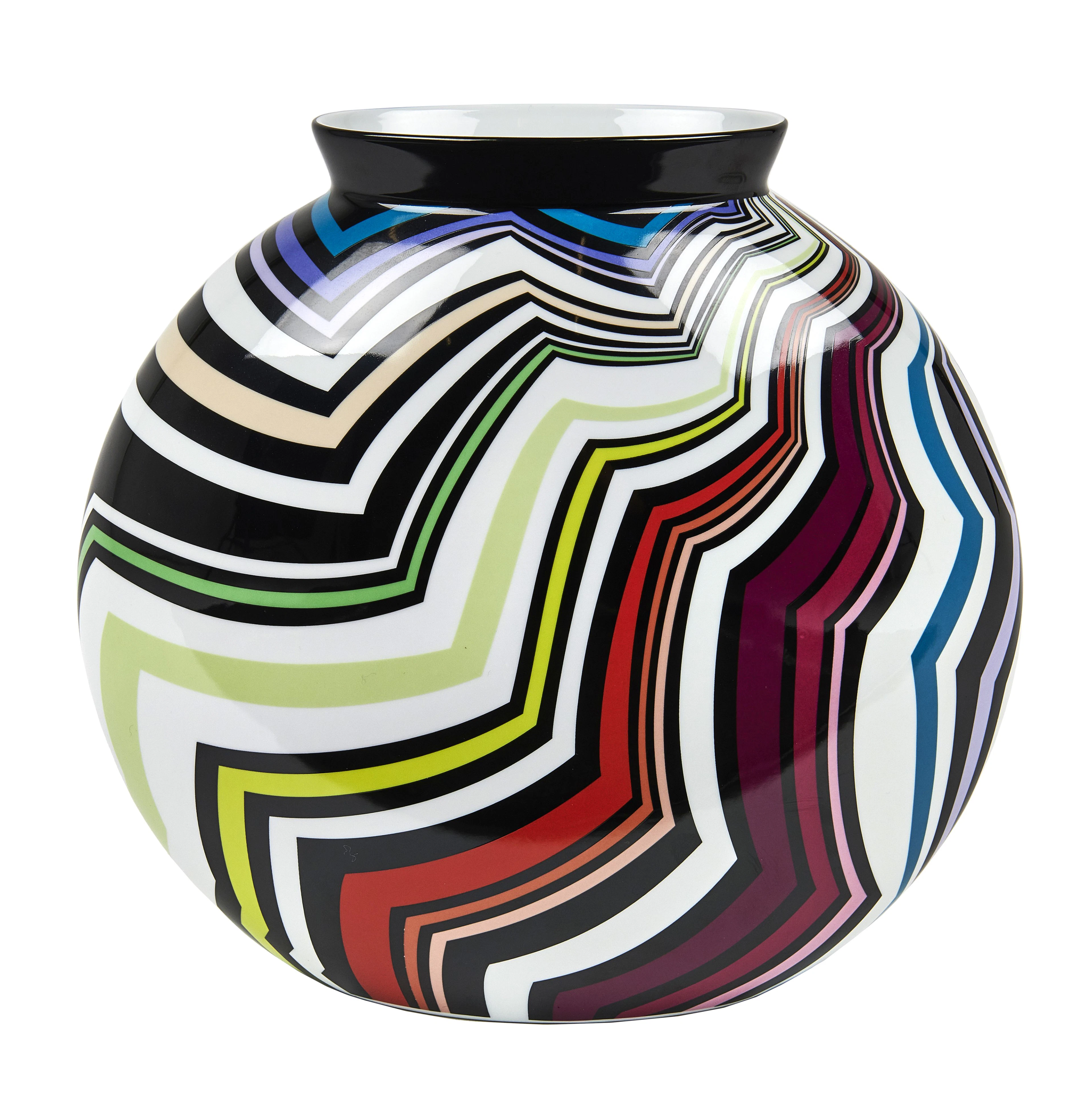 Richard GINORI pour MISSONI Home Vase "Zigo" de la série "Bolla"- 2015