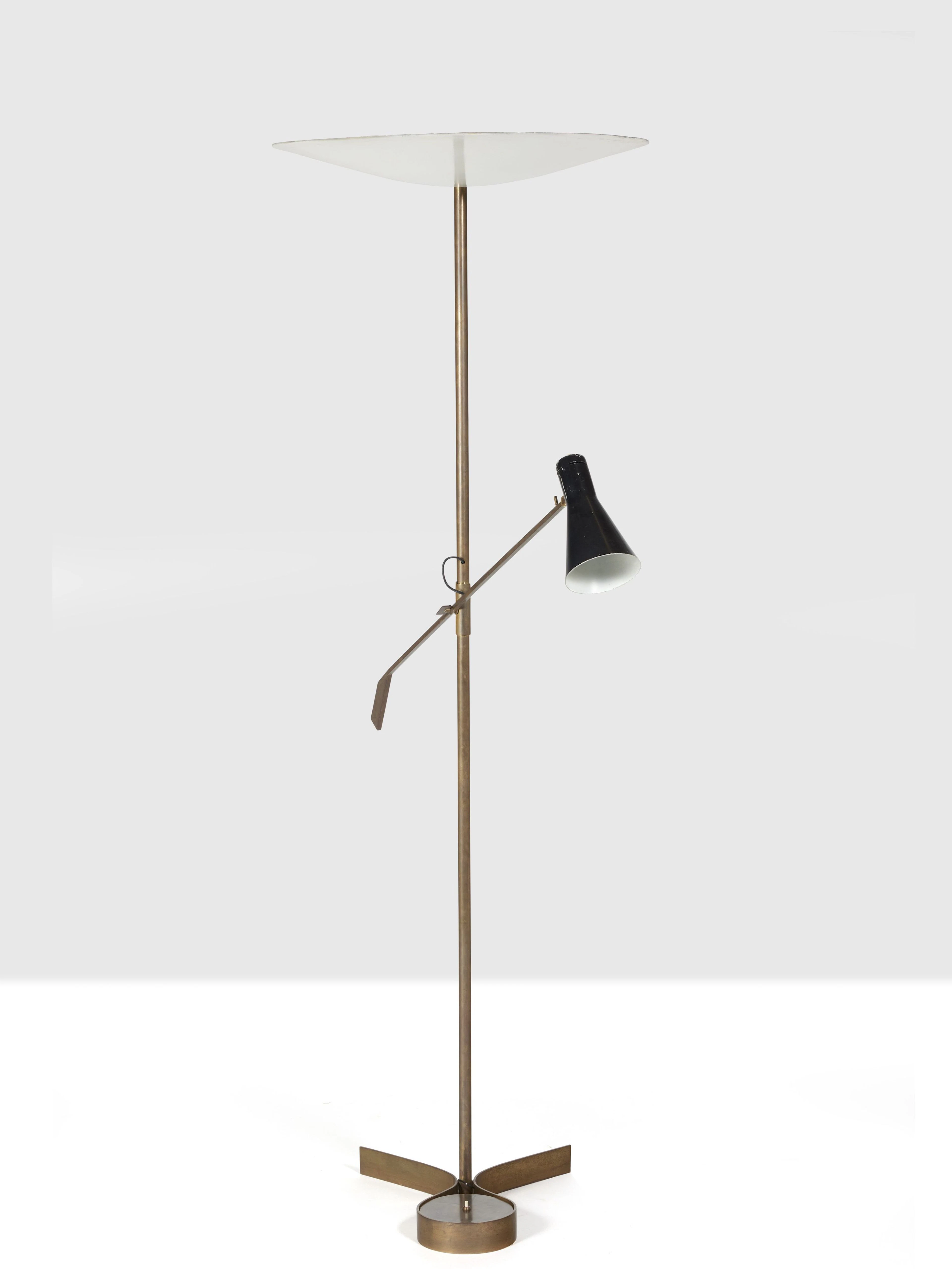 Gino SARFATTI 1912-1985 Rare lampadaire mod. 1050/1 - 1951