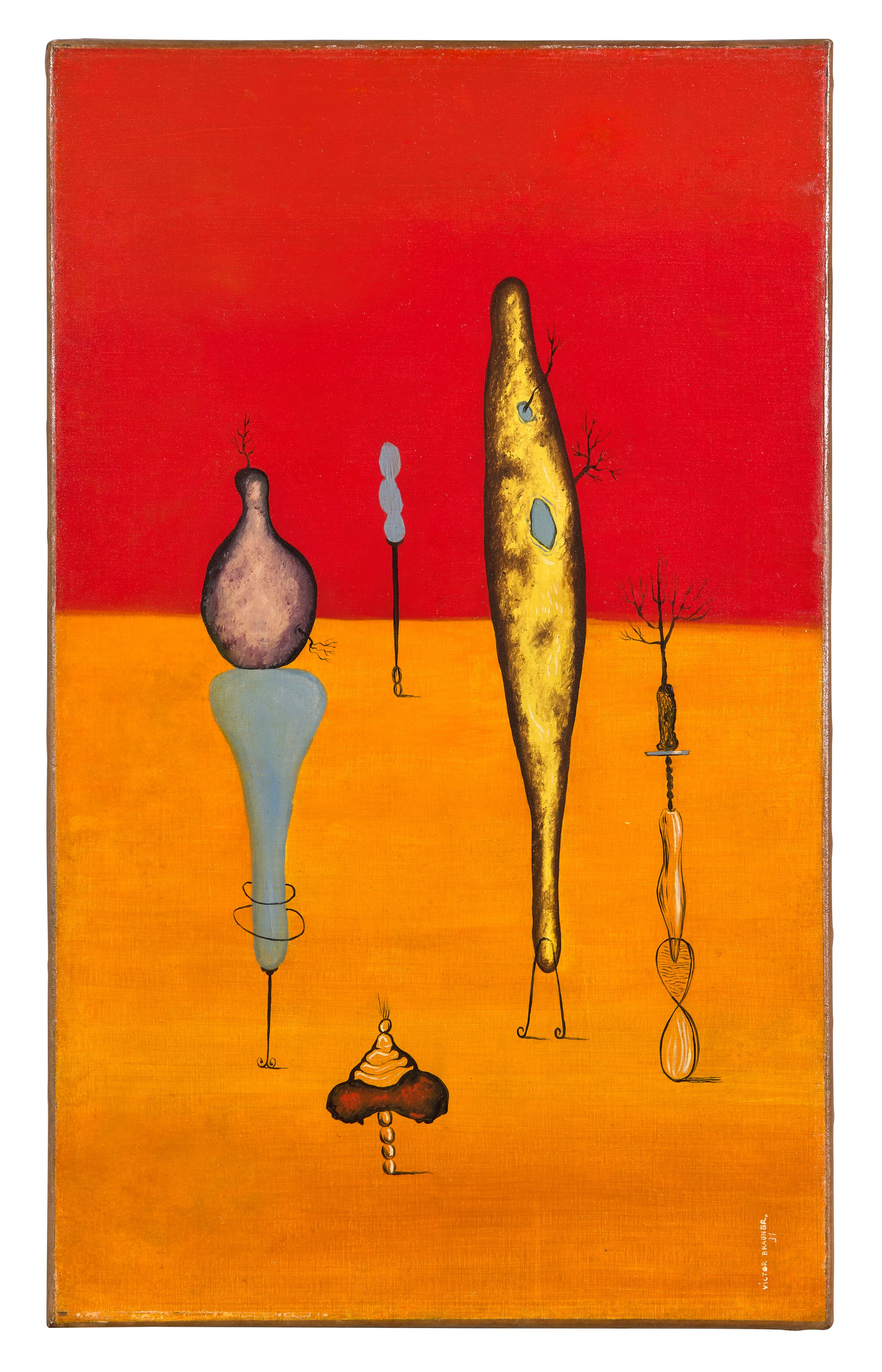 Victor BRAUNER 1903 - 1966 Sans titre - 1931 Huile sur toile