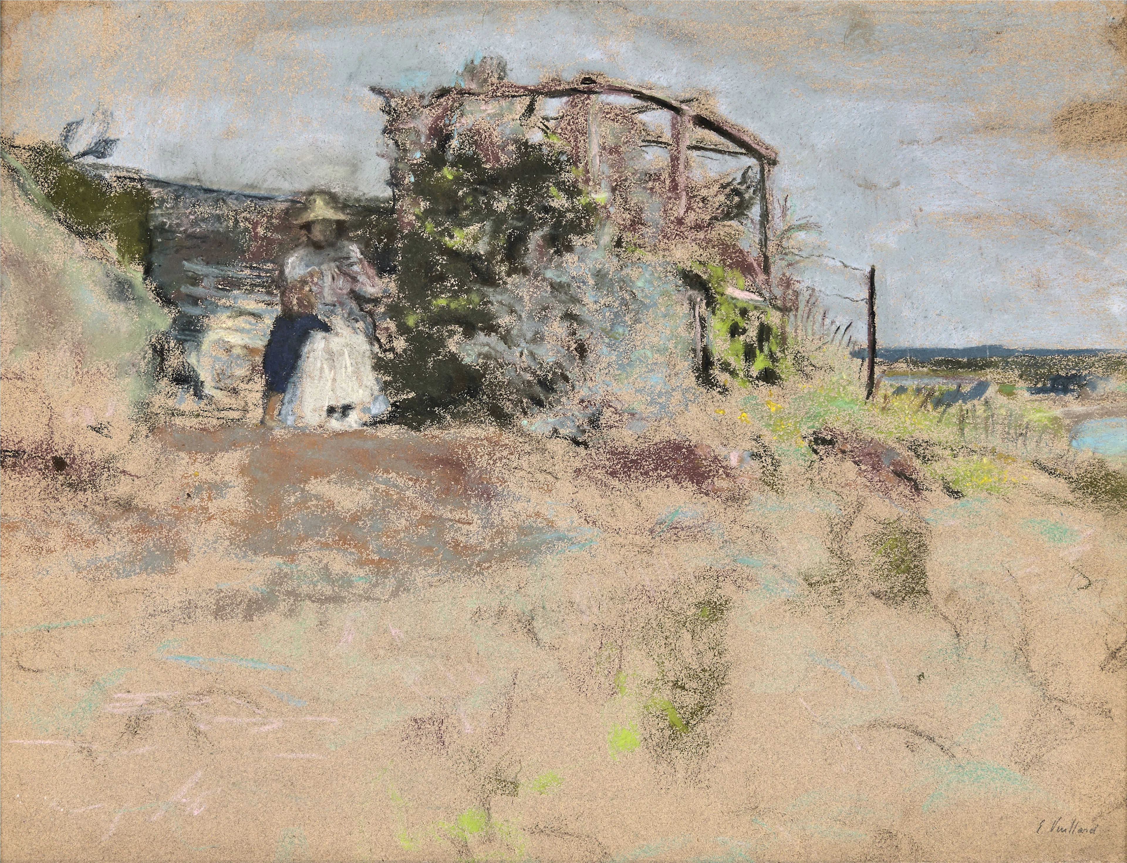 Edouard VUILLARD 1868- 1940 Le Belvédère abandonné - 1909 Pastel sur papier