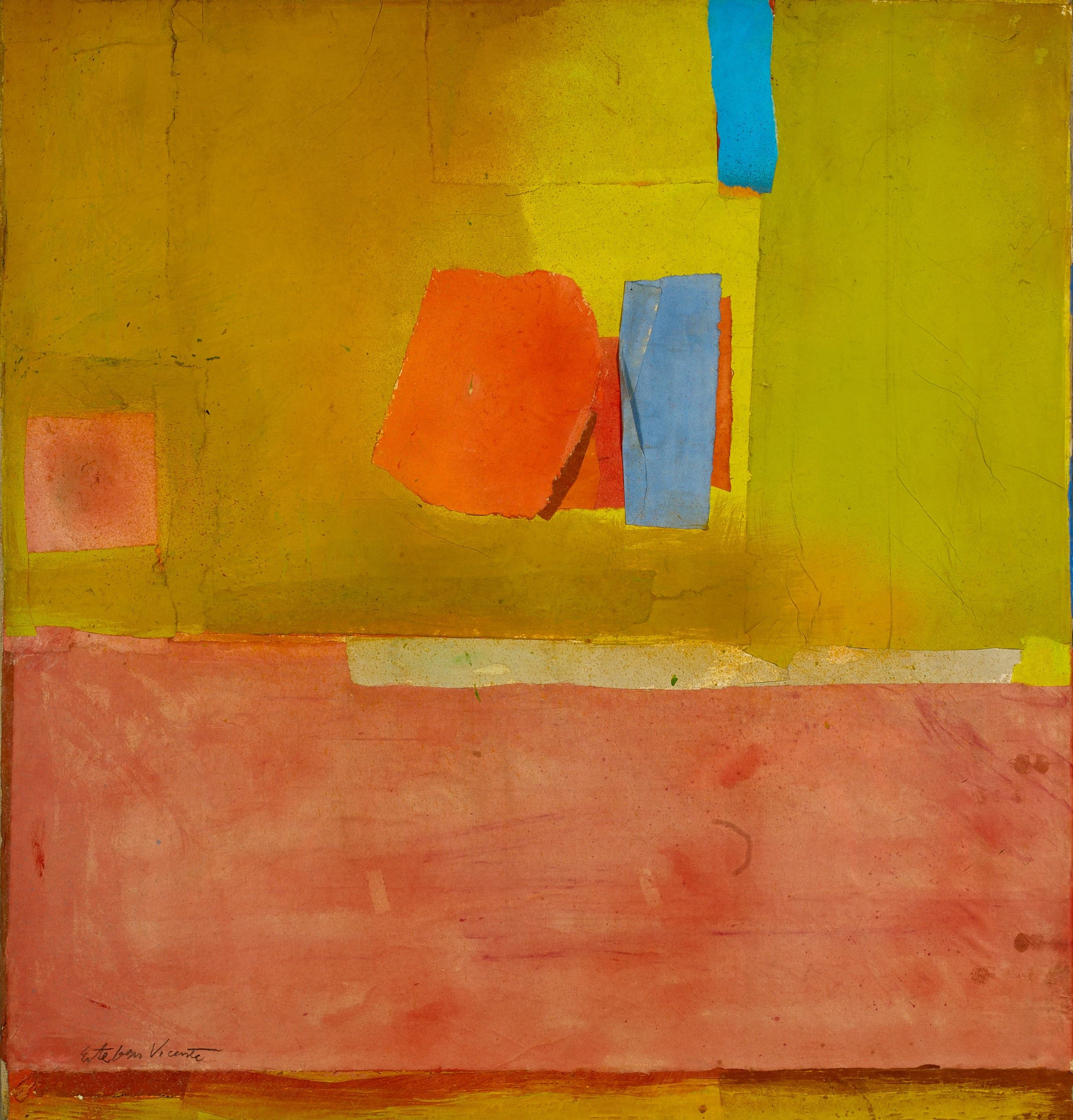 Esteban VICENTE (1903 - 2001) Sans titre - 1981 Collage...