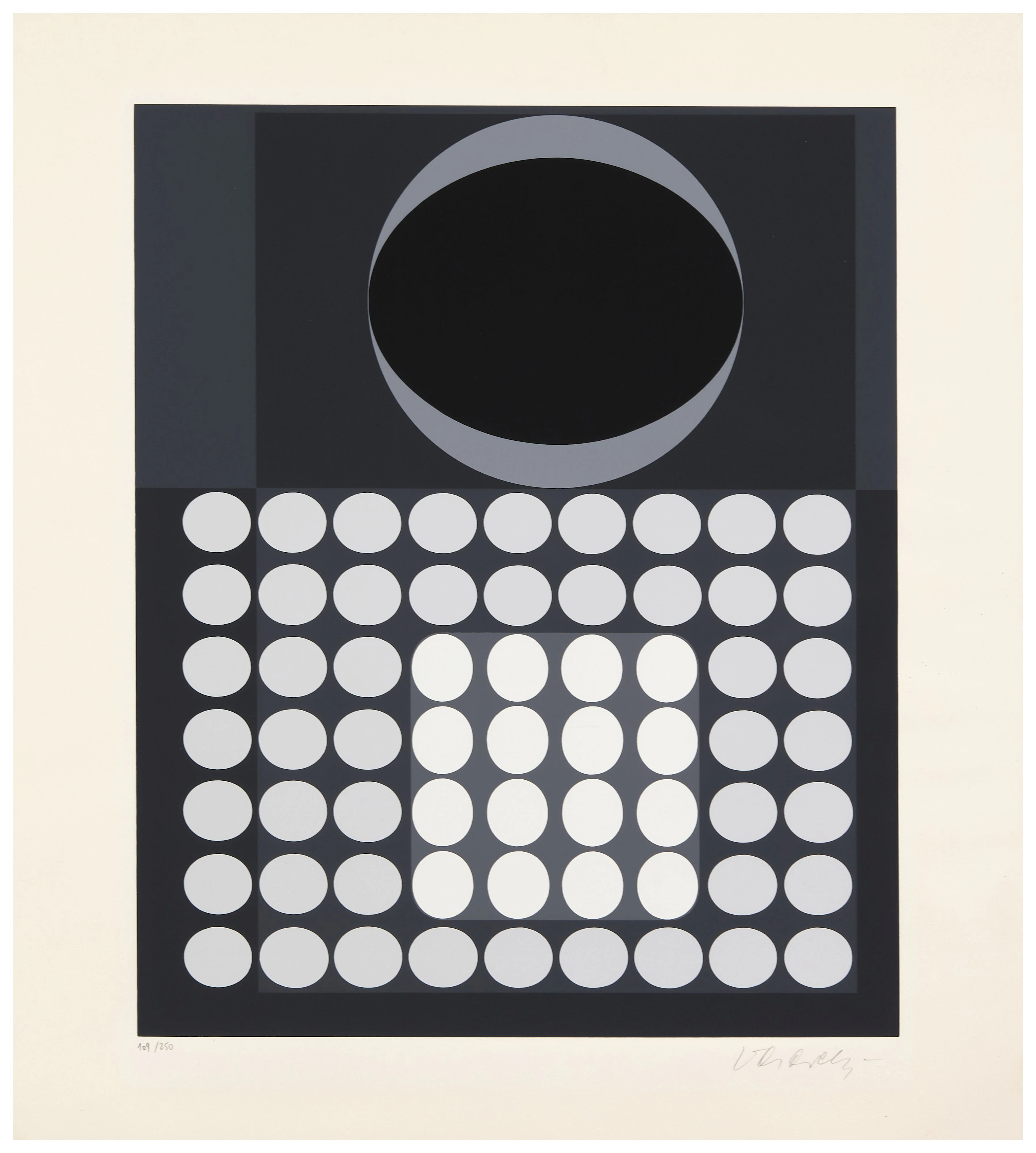 Victor VASARELY (1906 - 1997) Laika - 1970 Sérigraphie en...
