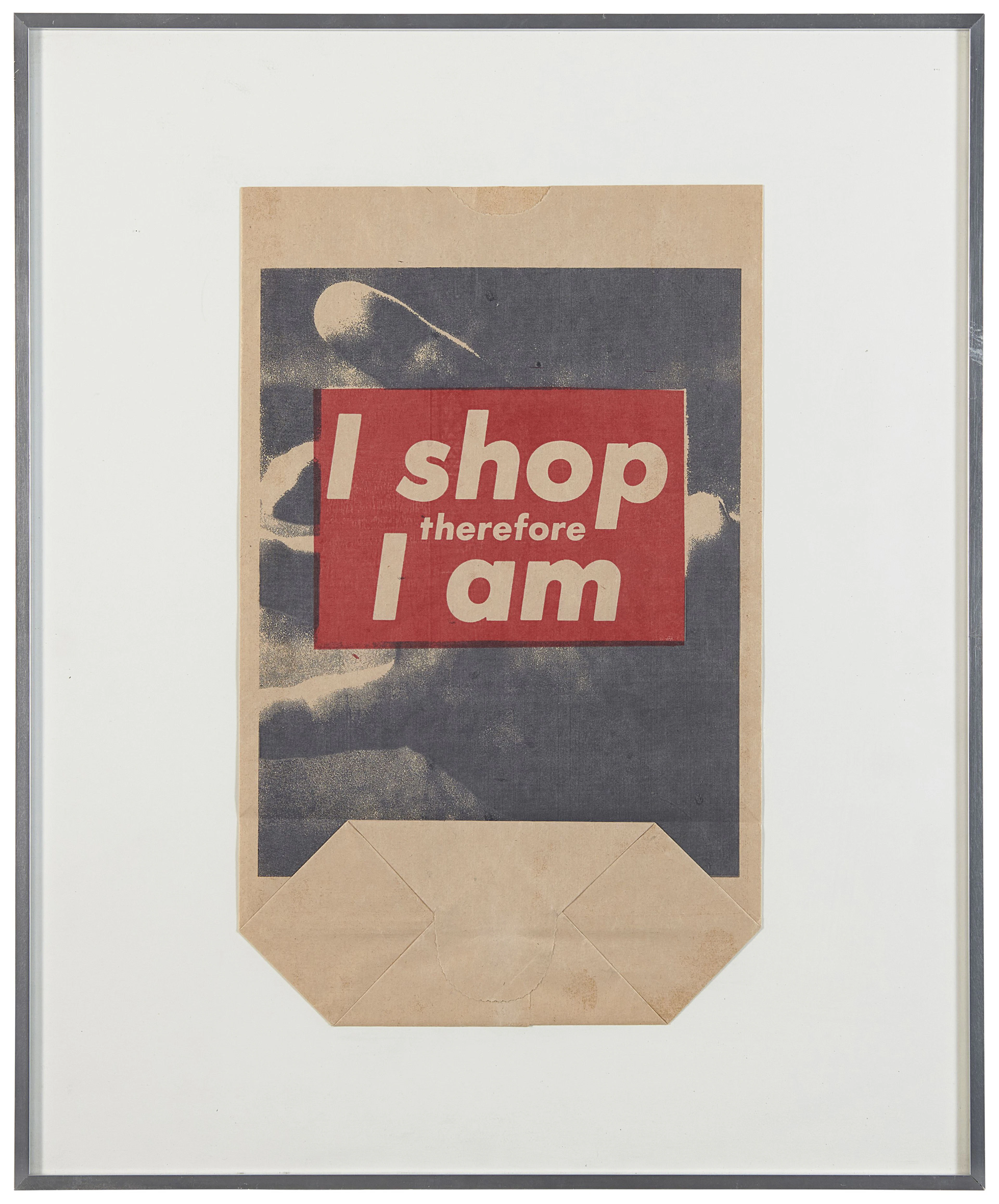 Barbara KRUGER (Née en 1945) I shop therefore I am - 1990...
