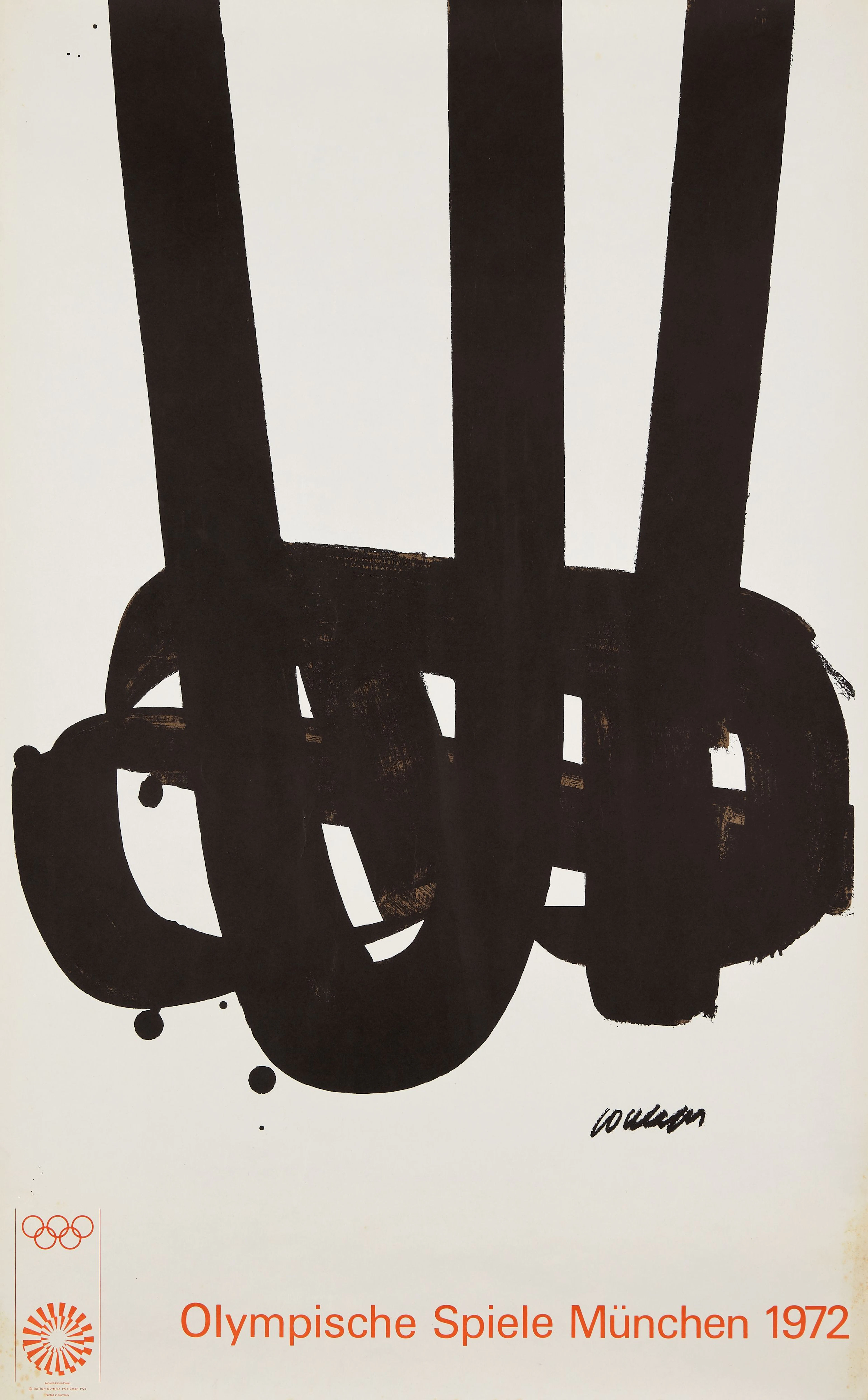 Pierre SOULAGES Olympische Spiele München - 1972 Affiche...
