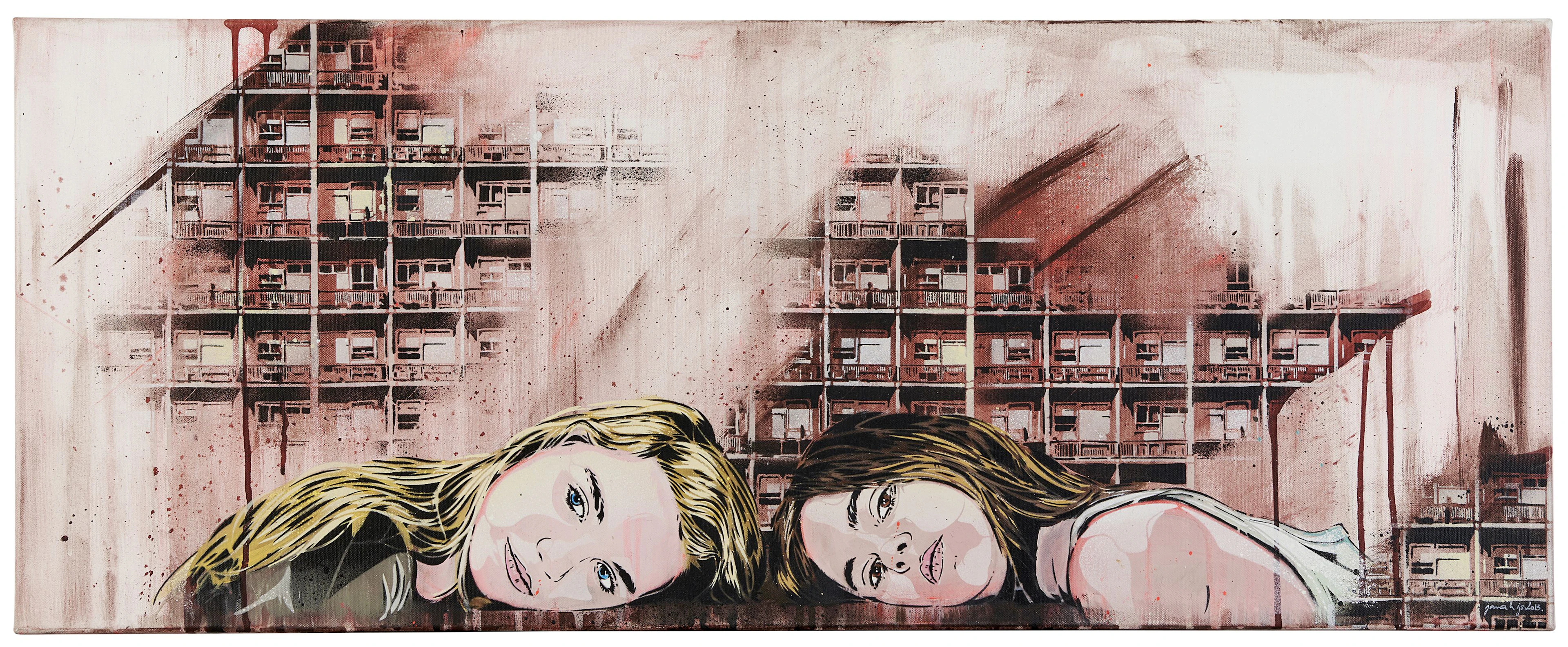 JANA & JS (Née en 1985) (Né en 1981) Sans titre - 2013 Pochoir