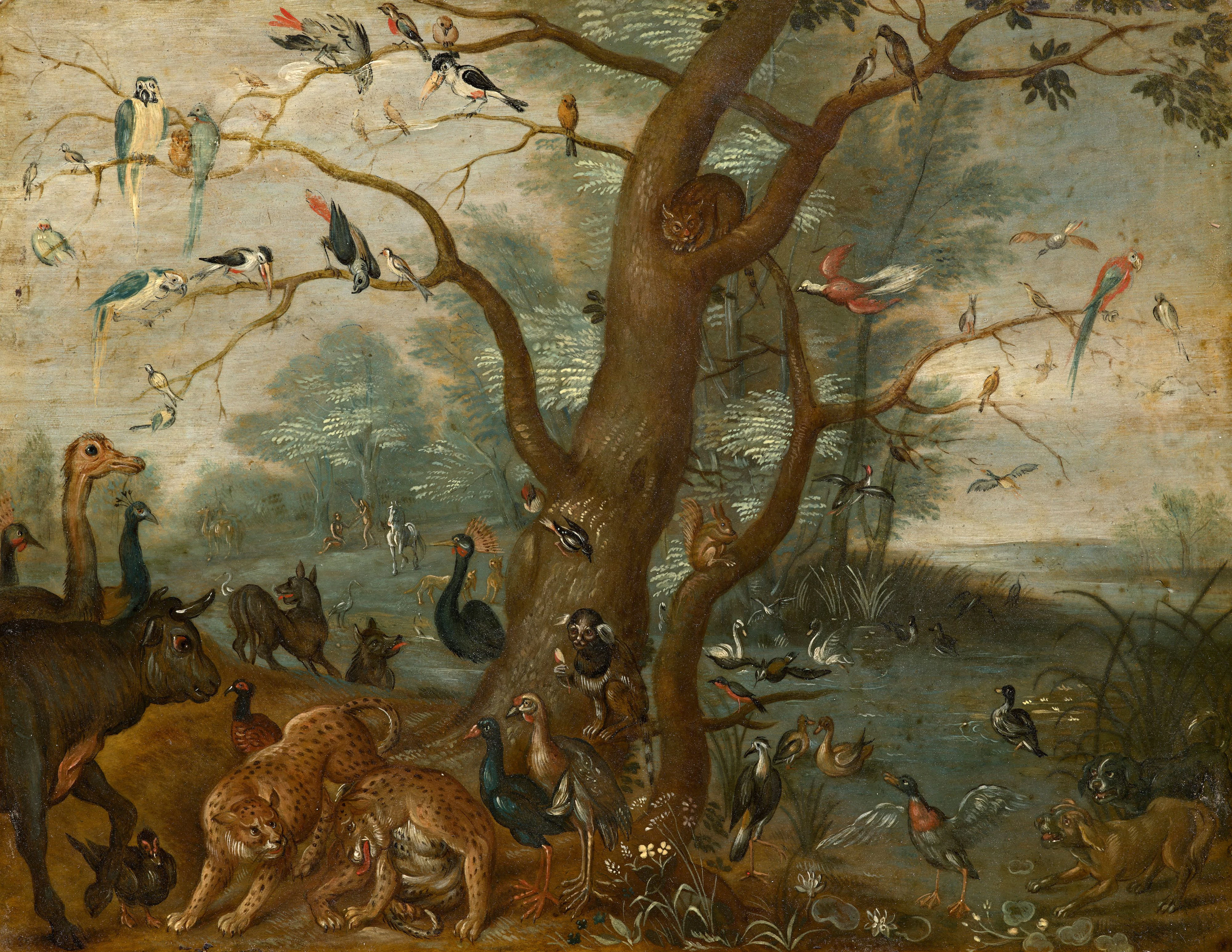 Ecole flamande du XVIIe siècle Entourage de Jan Brueghel...