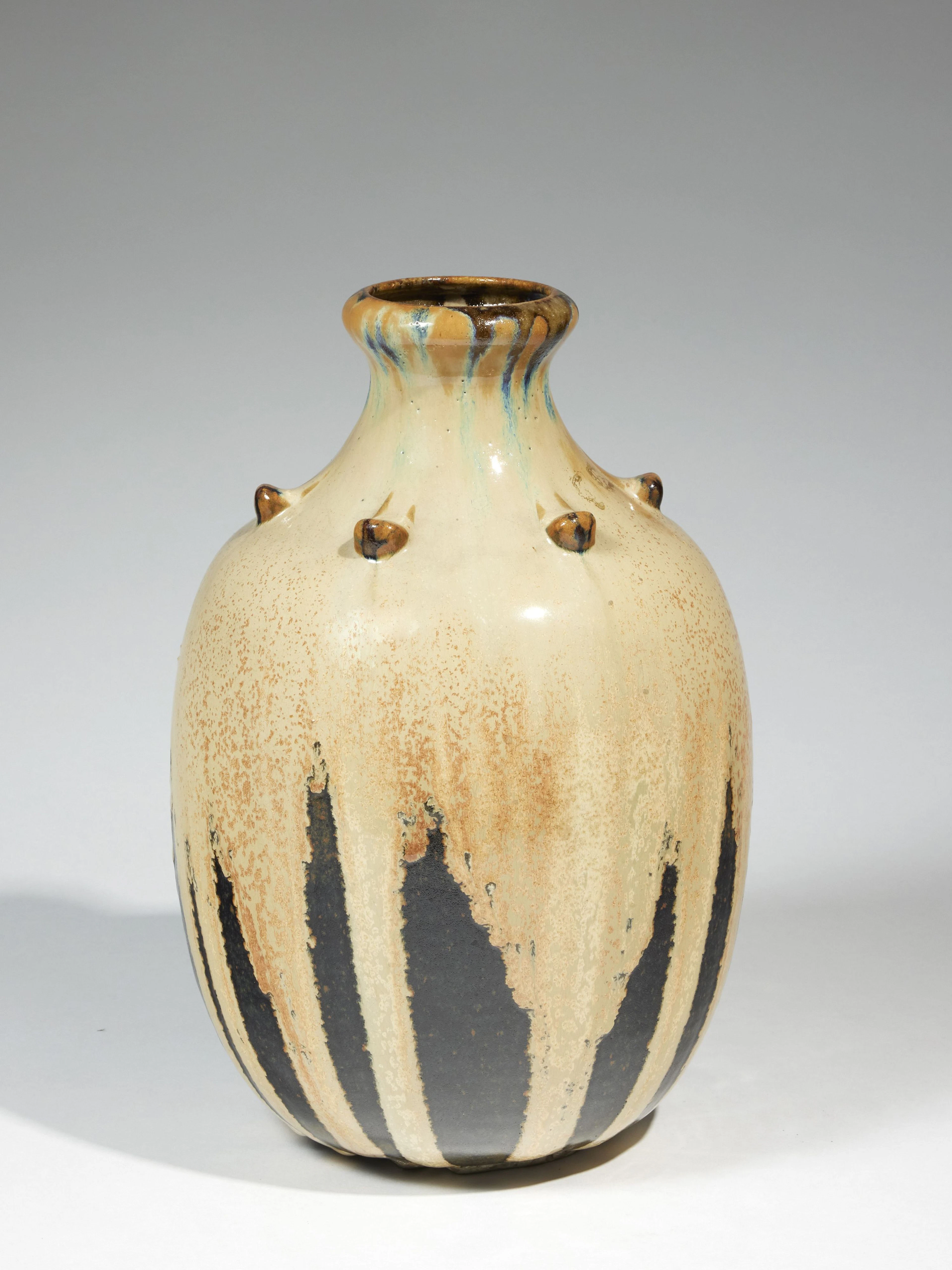 Auguste DELAHERCHE 1857-1940 Vase circulaire à panse renflée - circa 1900