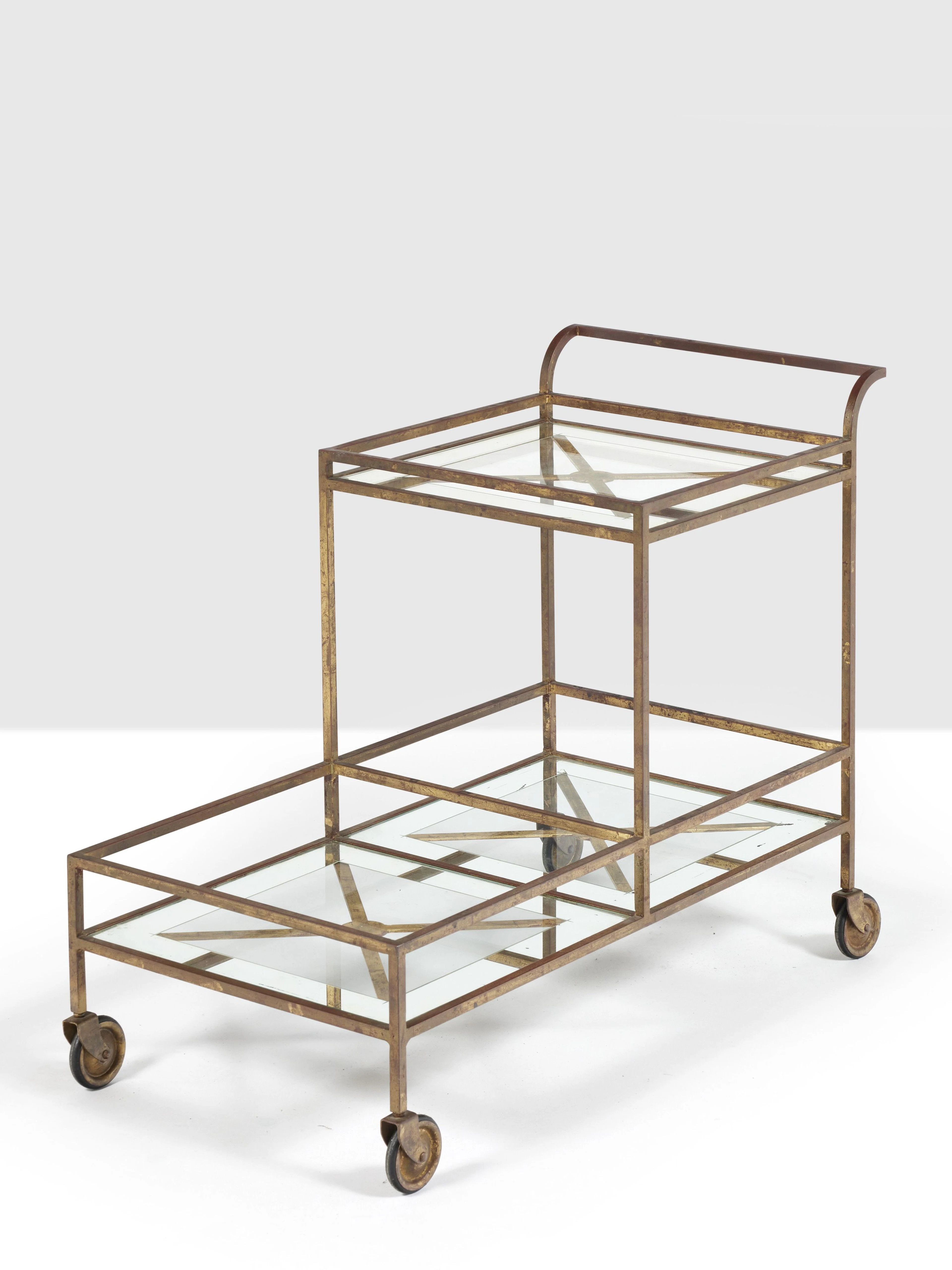 Jean ROYÈRE 1902-1981 Desserte roulante - circa 1950