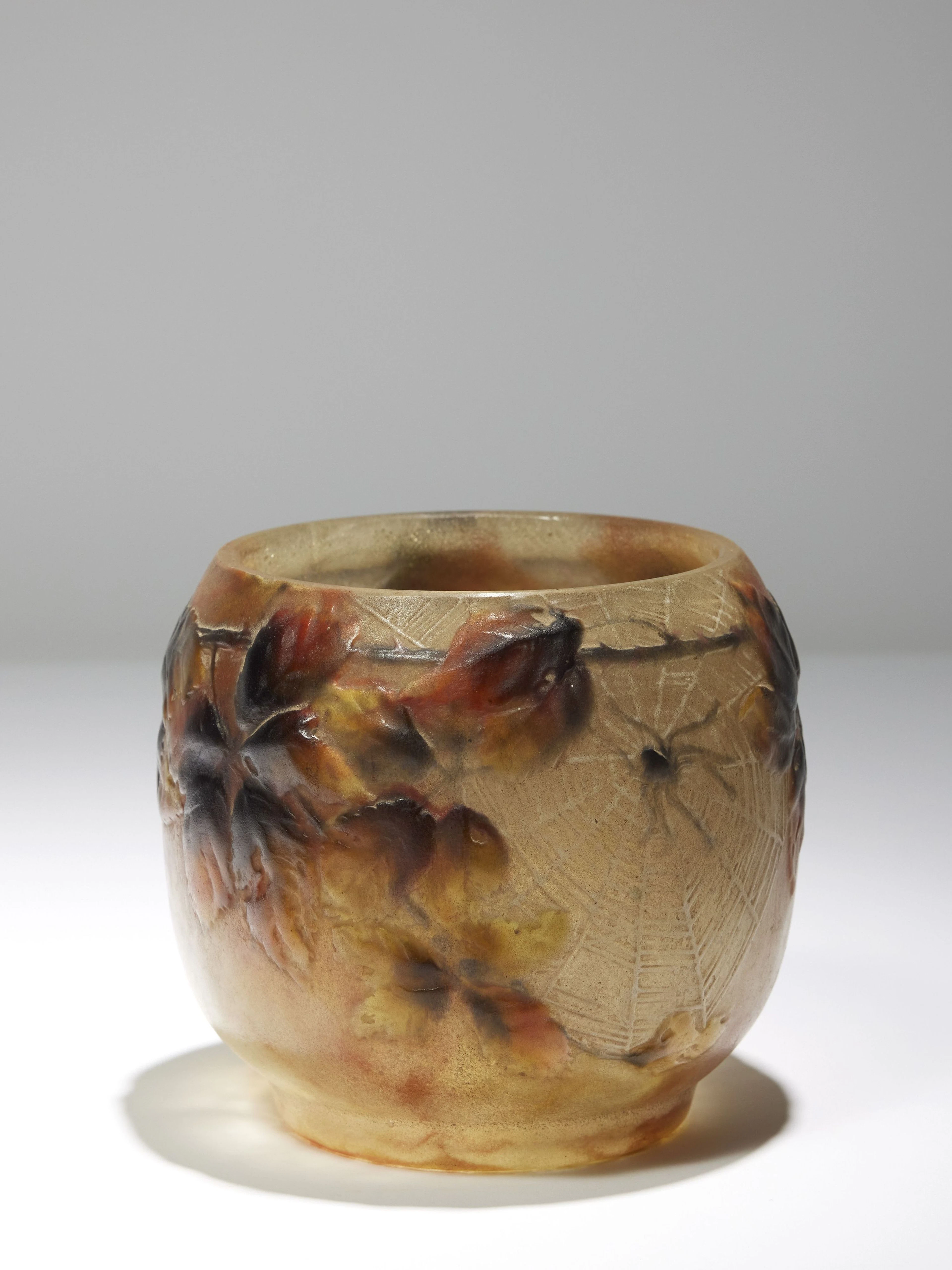 Gabriel ARGY-ROUSSEAU 1885-1953 Vase "Araignée et ronces" - circa 1920