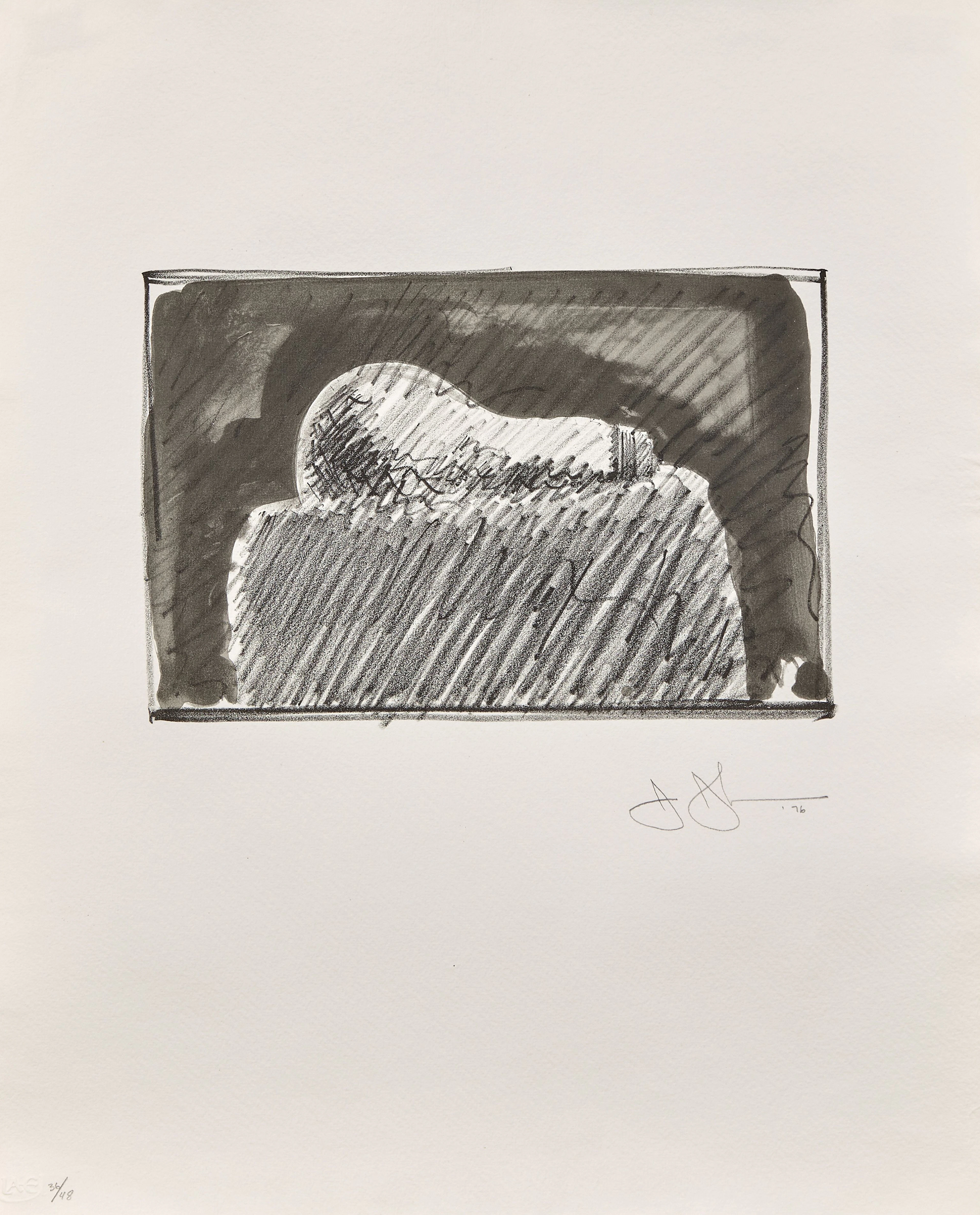 Jasper JOHNS (Né en 1930) Light bulb - 1976 Lithographie sur papier Vélin J