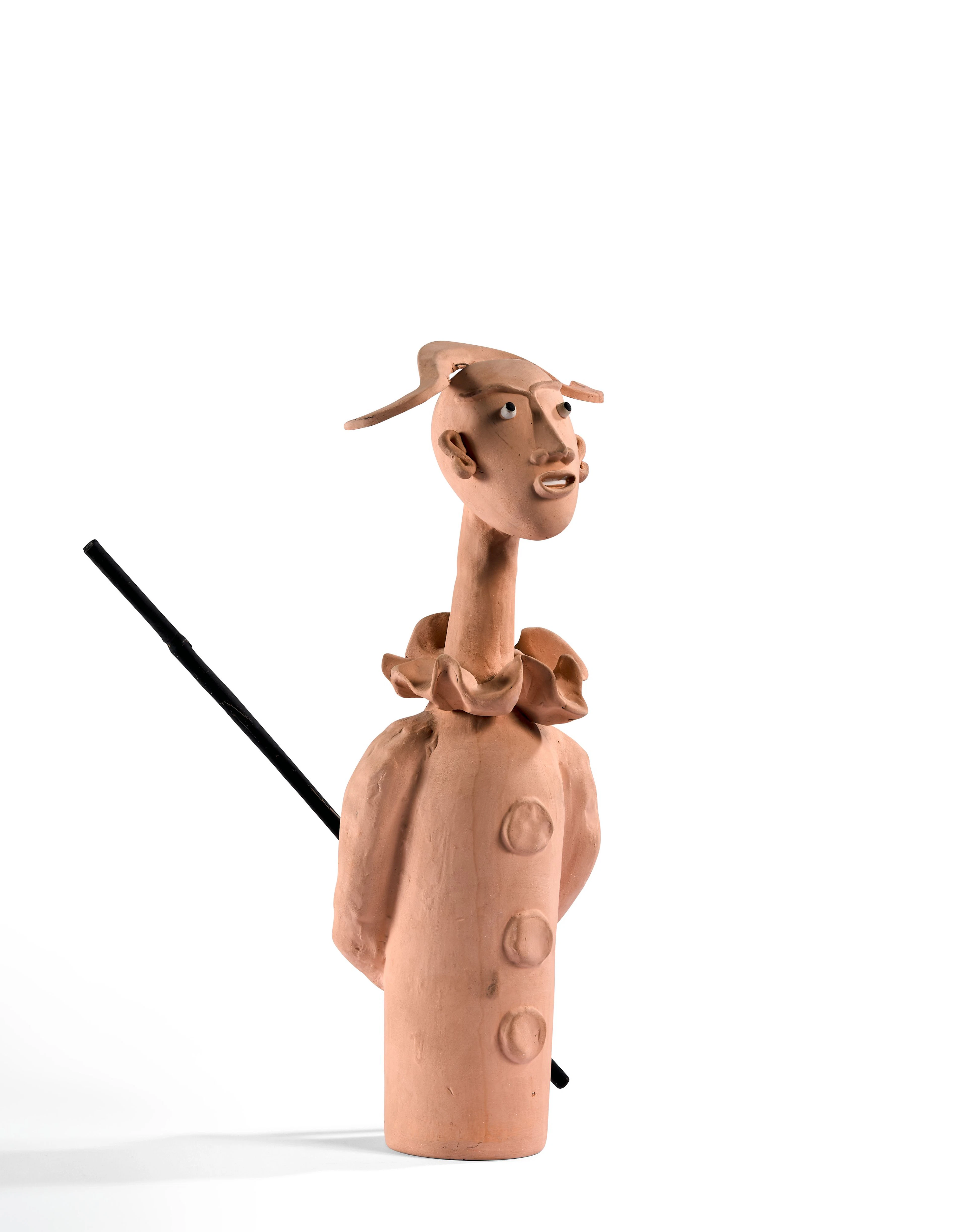 Jean COCTEAU (1889-1963) Arlequin à la batte - 1958 Objet à poser