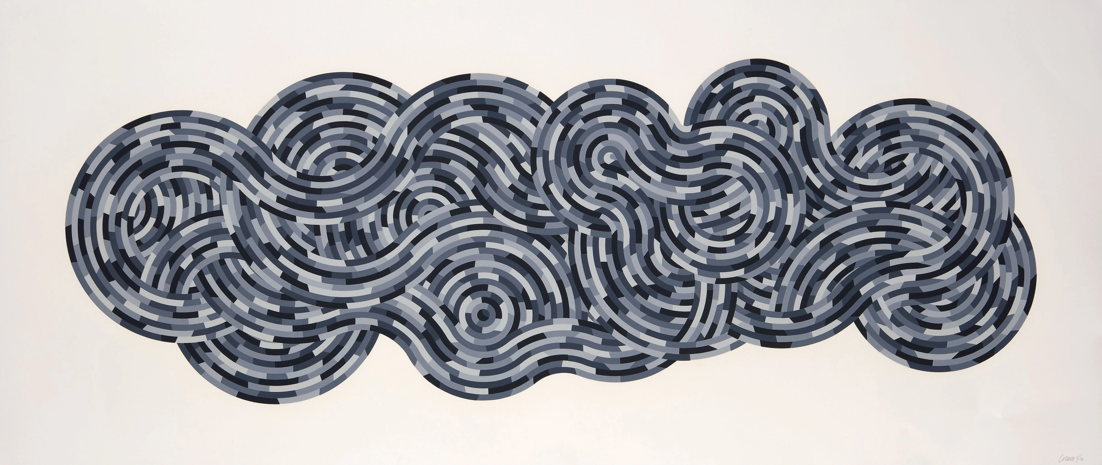 Sol LEWITT (1928 - 2007) Whirls and Twirls (black) - 2005...