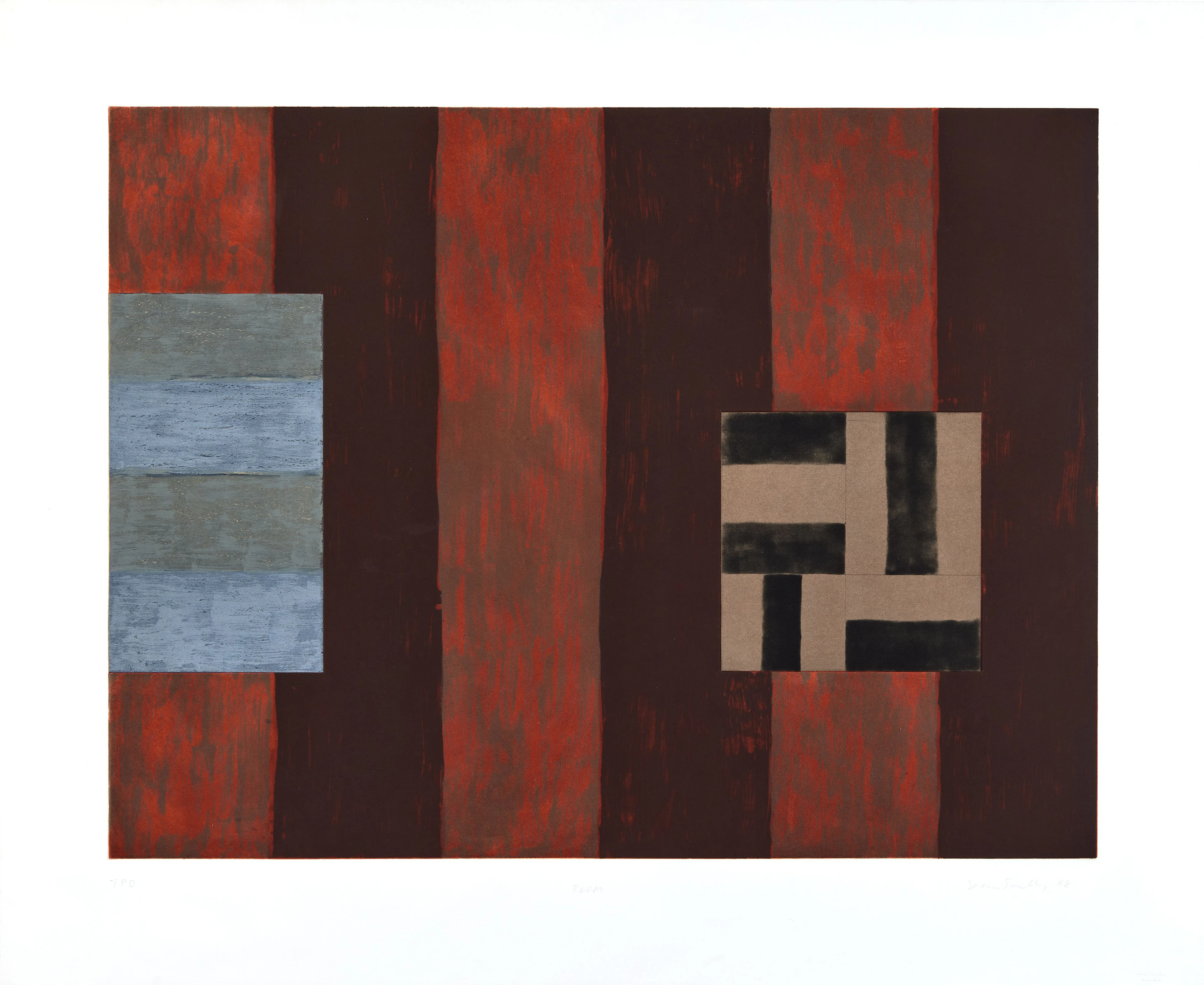 Sean SCULLY (Né en 1945) Room - 1988 Eau-forte