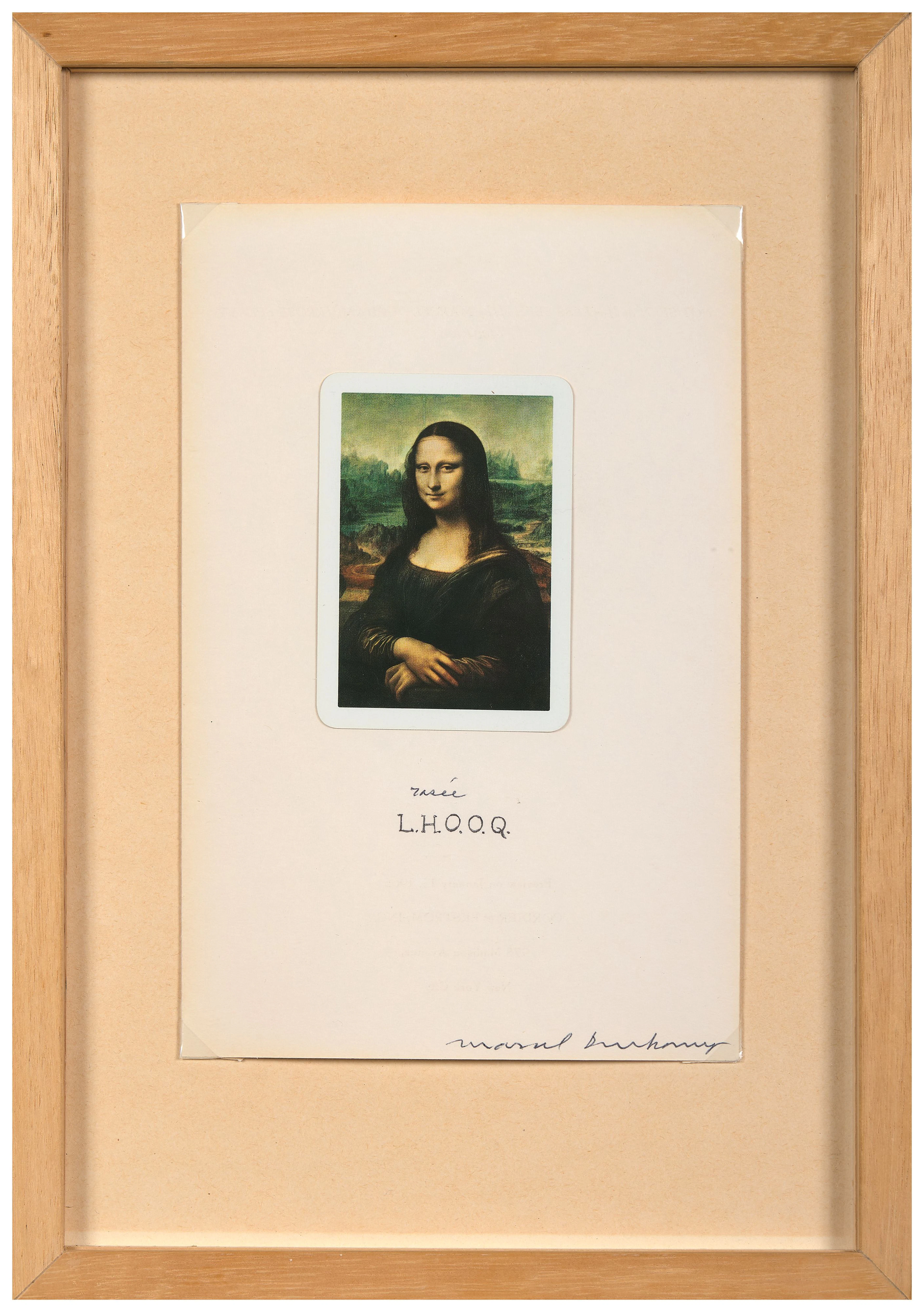 Marcel DUCHAMP (1887 - 1968) L.H.O.O.Q
