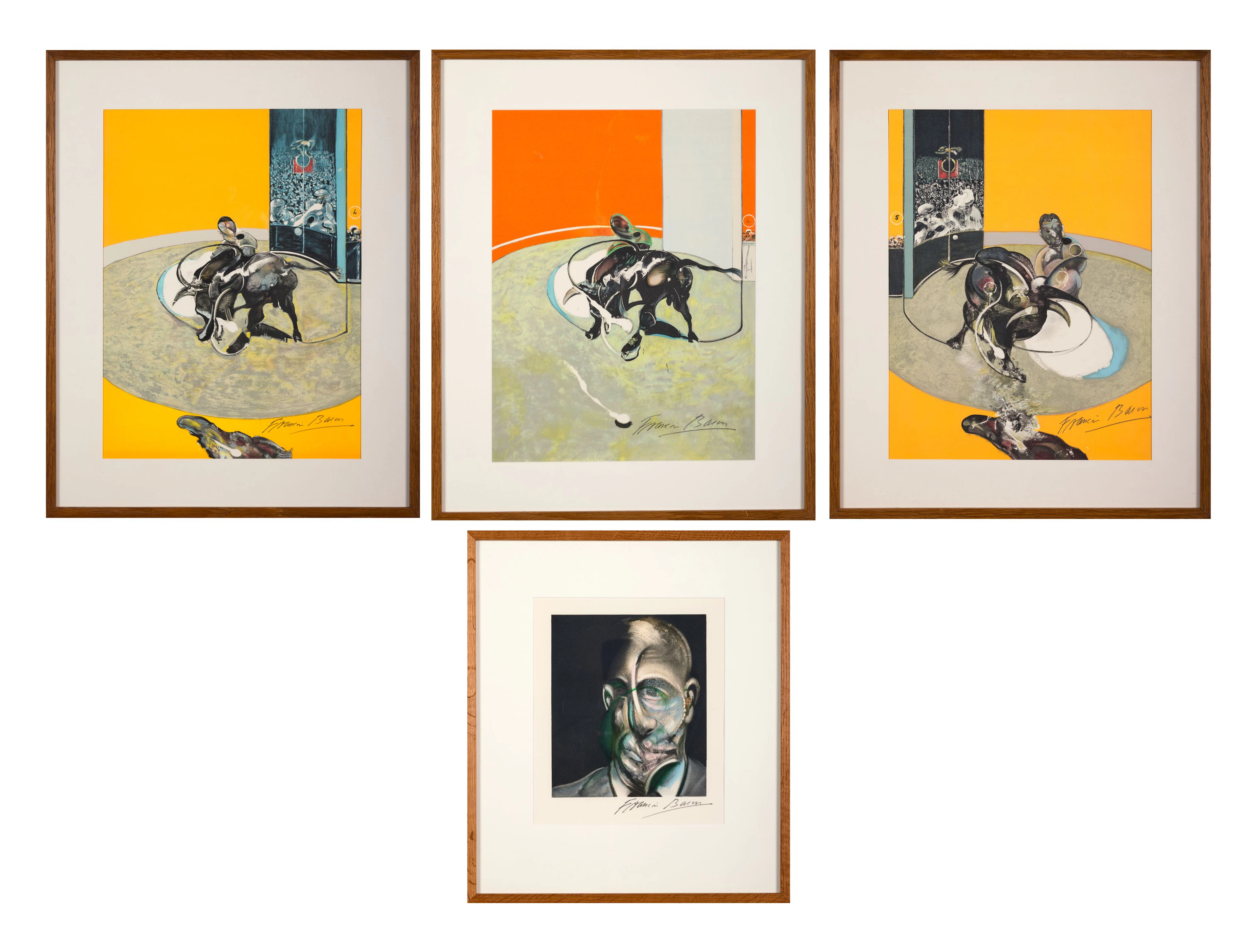 Francis BACON (1909-1992) Miroir de la Tauromachie - 1990...