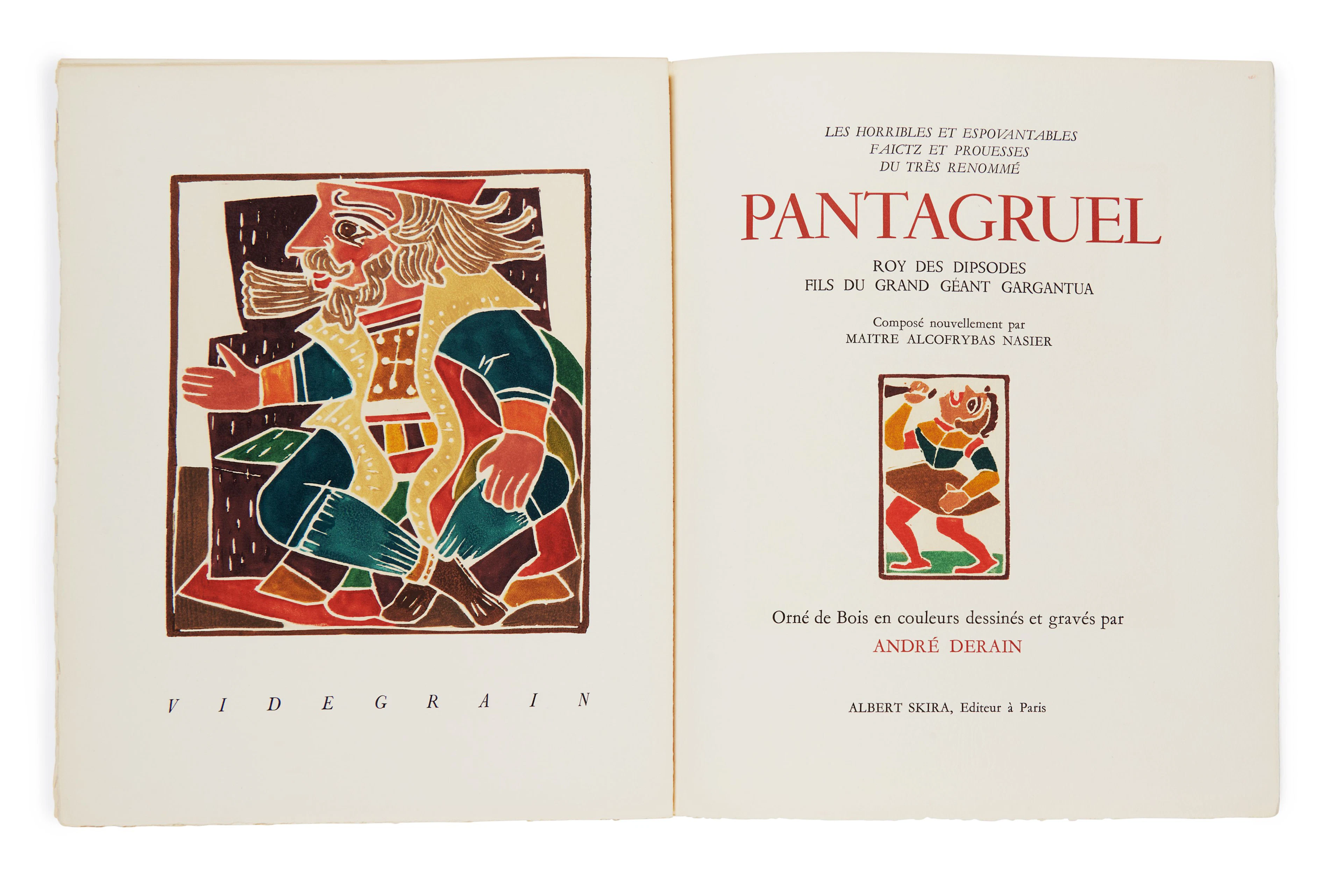 [DERAIN].– RABELAIS (François) Les Horribles et...