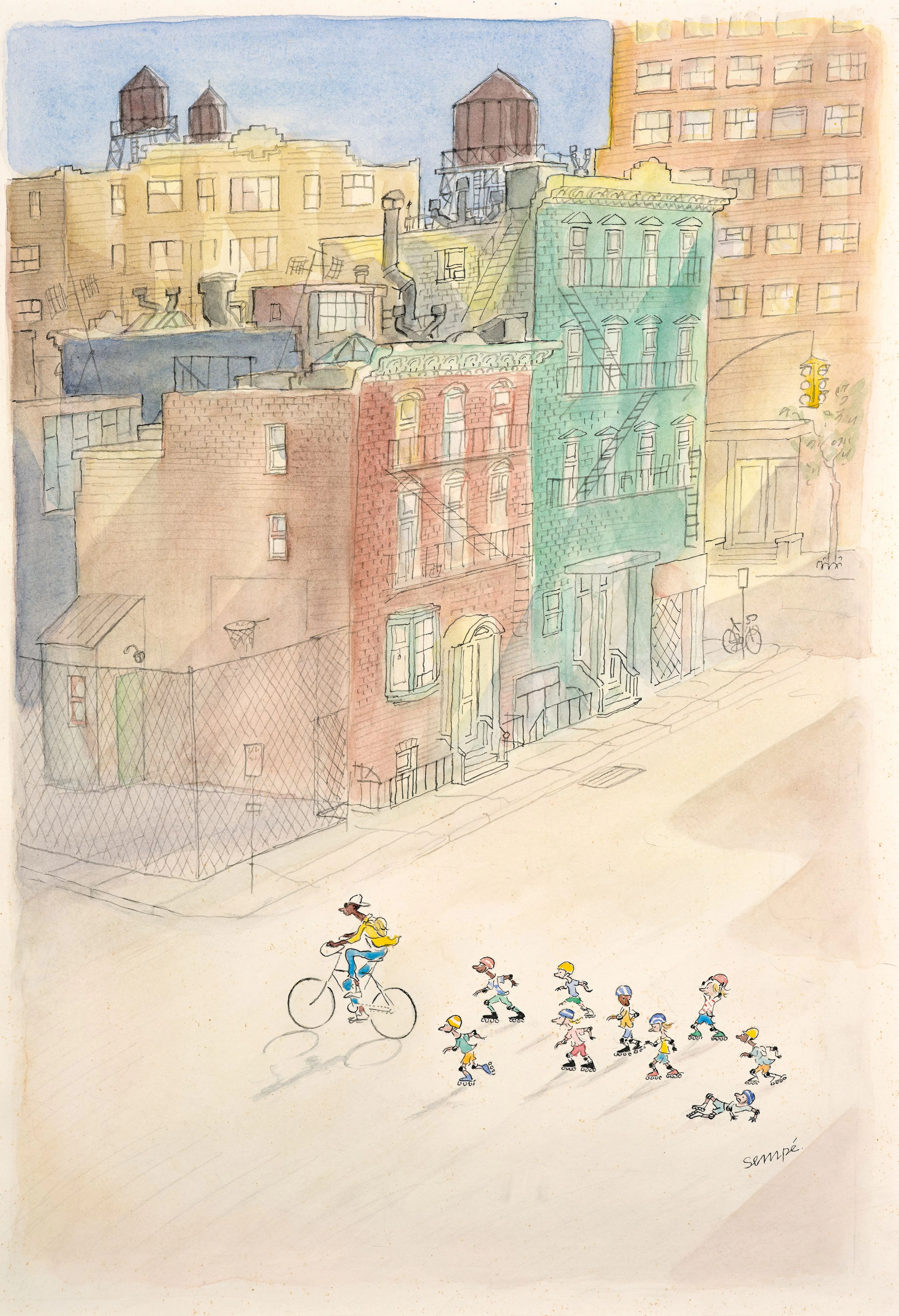 Jean-Jacques SEMPÉ 1932 - 2022 Early Morning Downtown