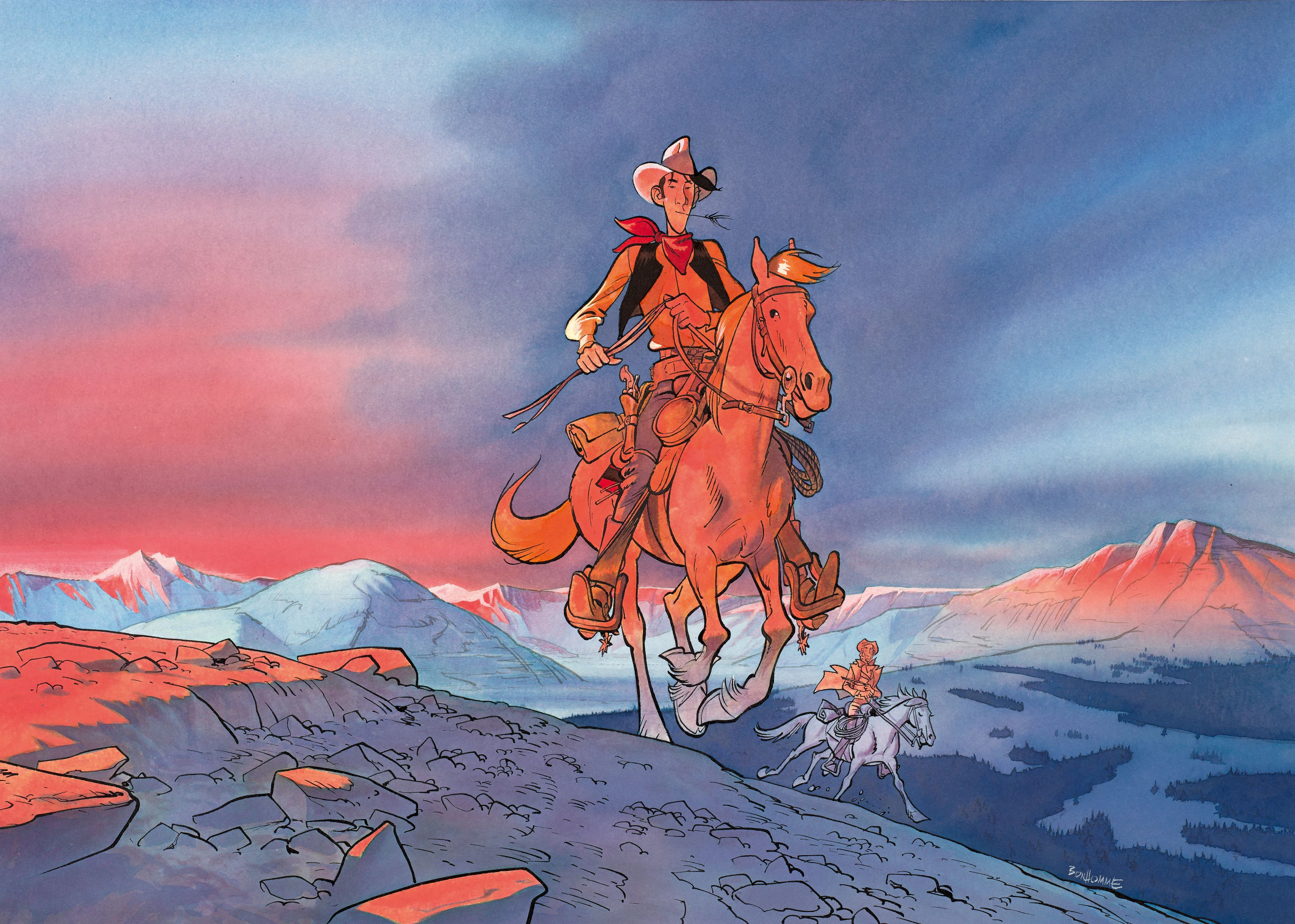 Matthieu BONHOMME Né en 1973 Lucky Luke (vu par) - Tome 1