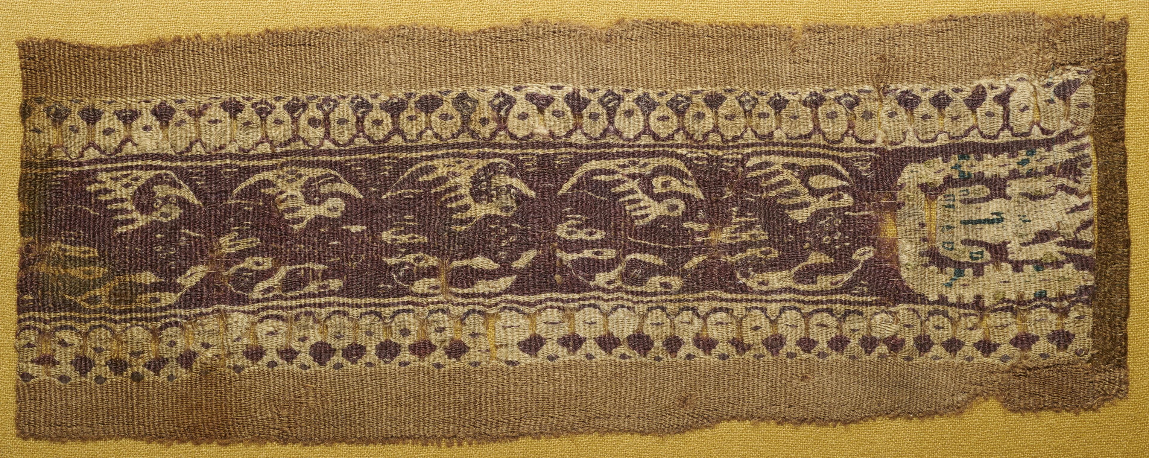 BANDEAU DÉCORATIF Art copte, Xe-XIe siècle