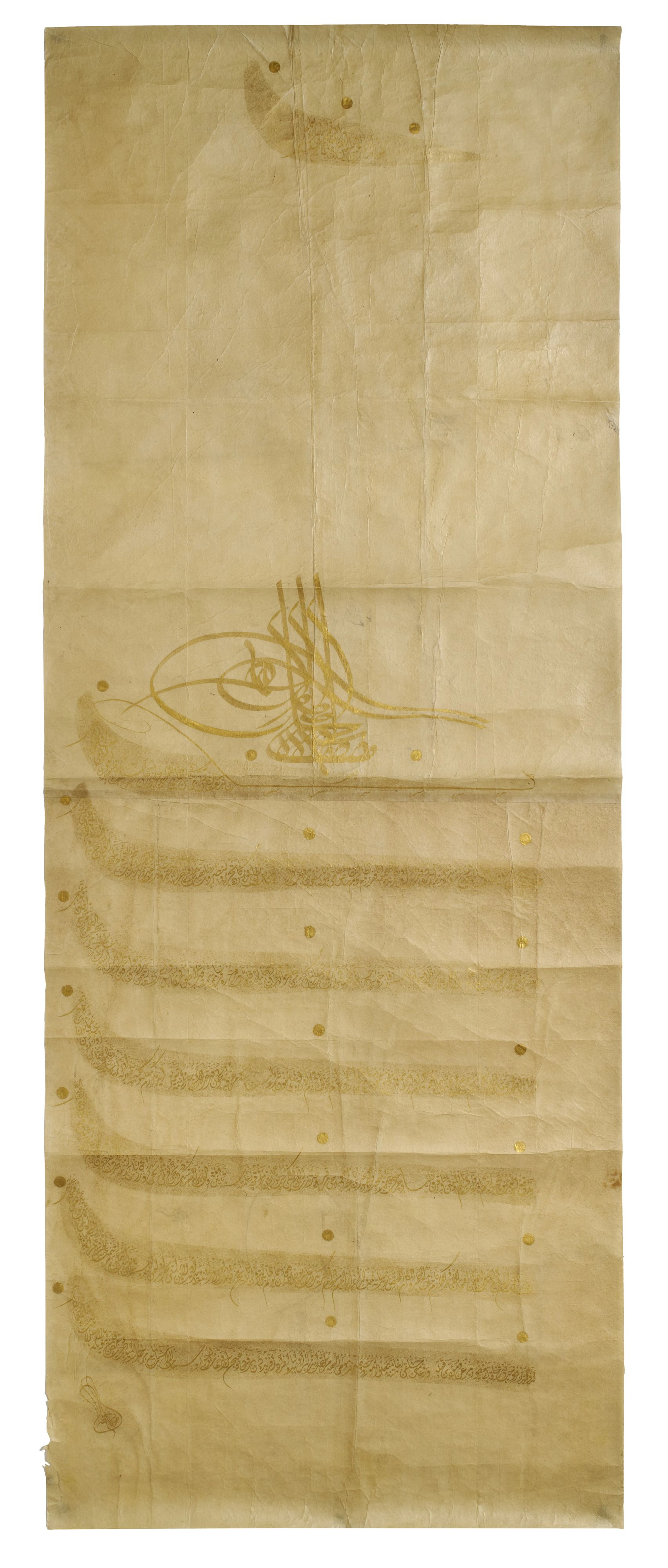 GRAND FIRMAN AU CHIFFRE DU SULTAN MUSTAFA III (R