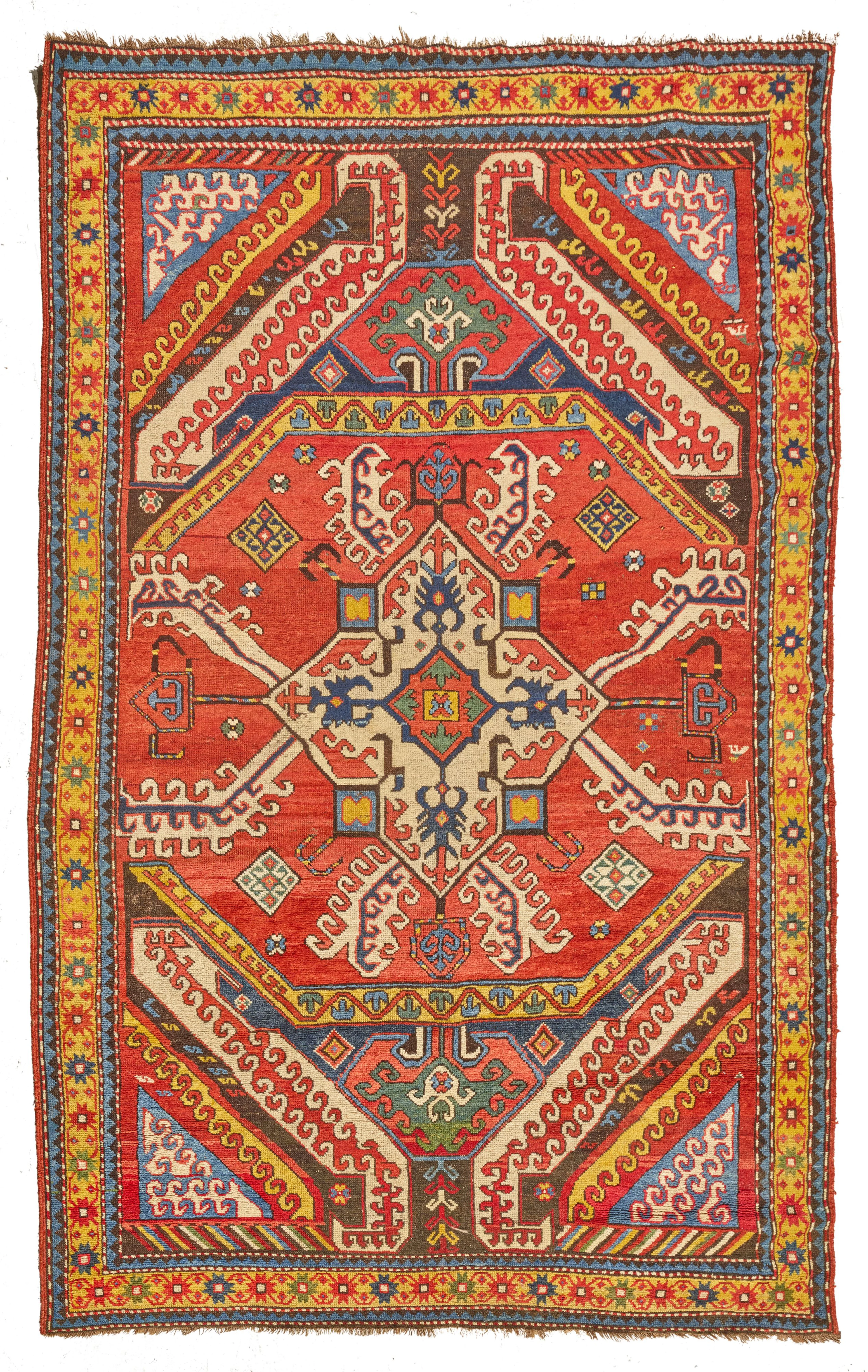 TAPIS KASIM USHAG KAZAK, XIXe SIÈCLE Karabagh, Caucase