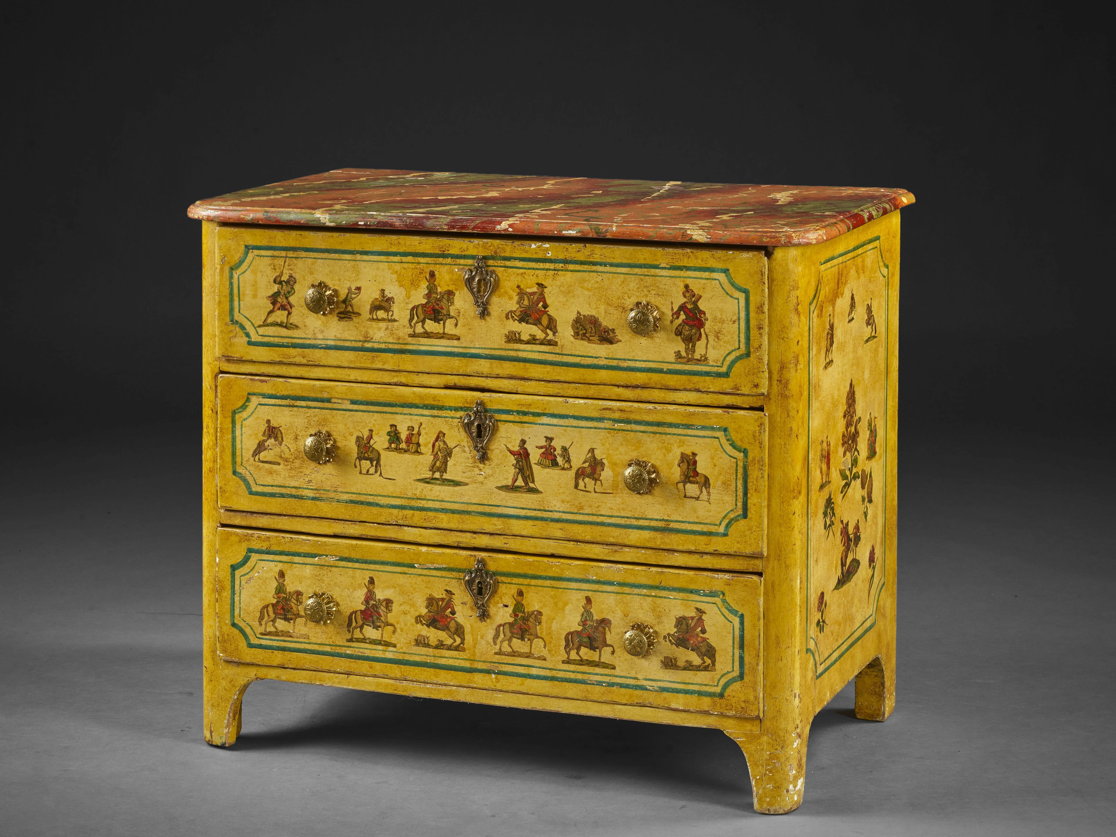 COMMODE D'ÉPOQUE RÉGENCE Travail probablement du Sud de la France