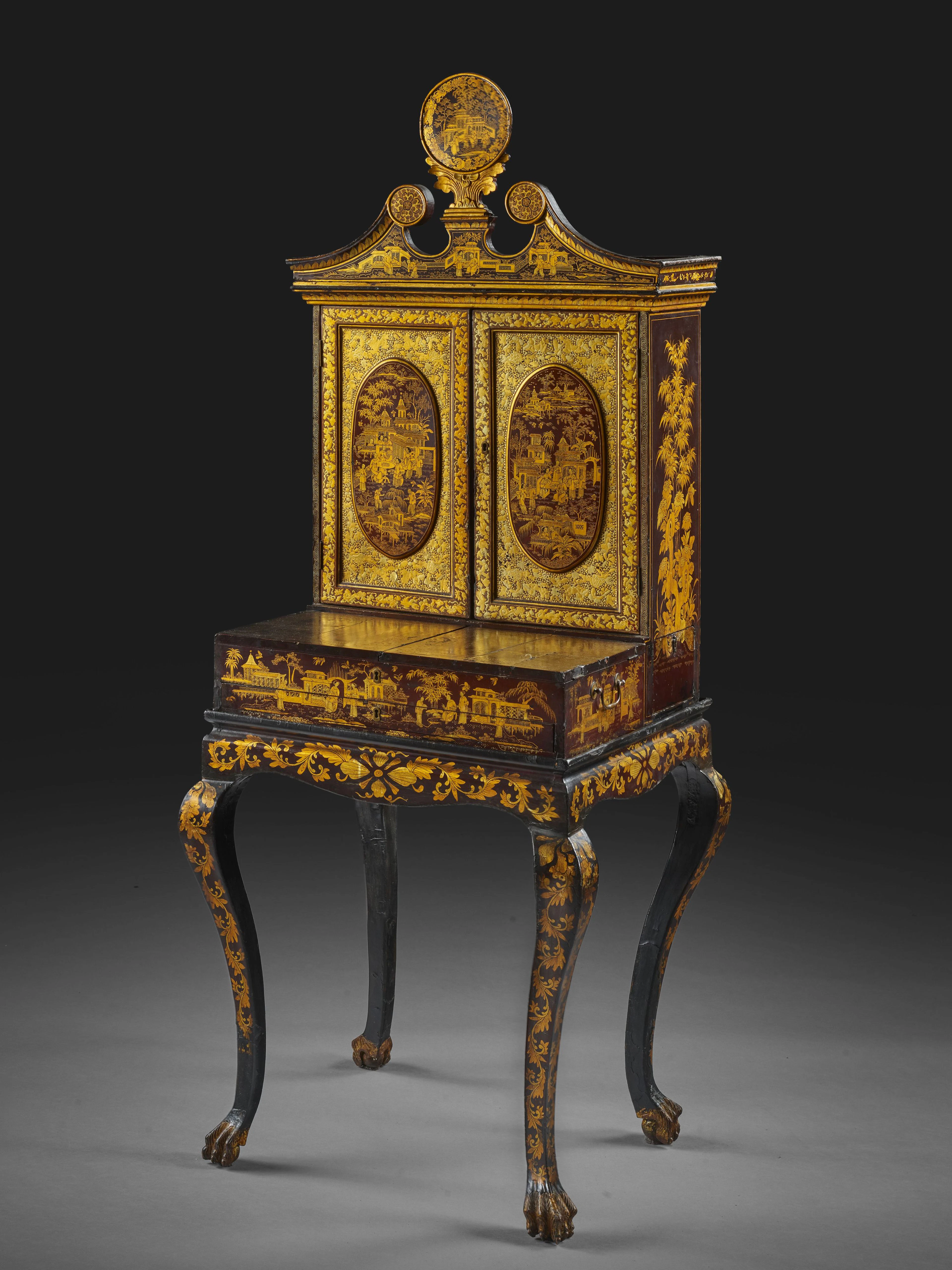 SECRÉTAIRE ANGLO-CHINOIS, CANTON, XIXe SIÈCLE