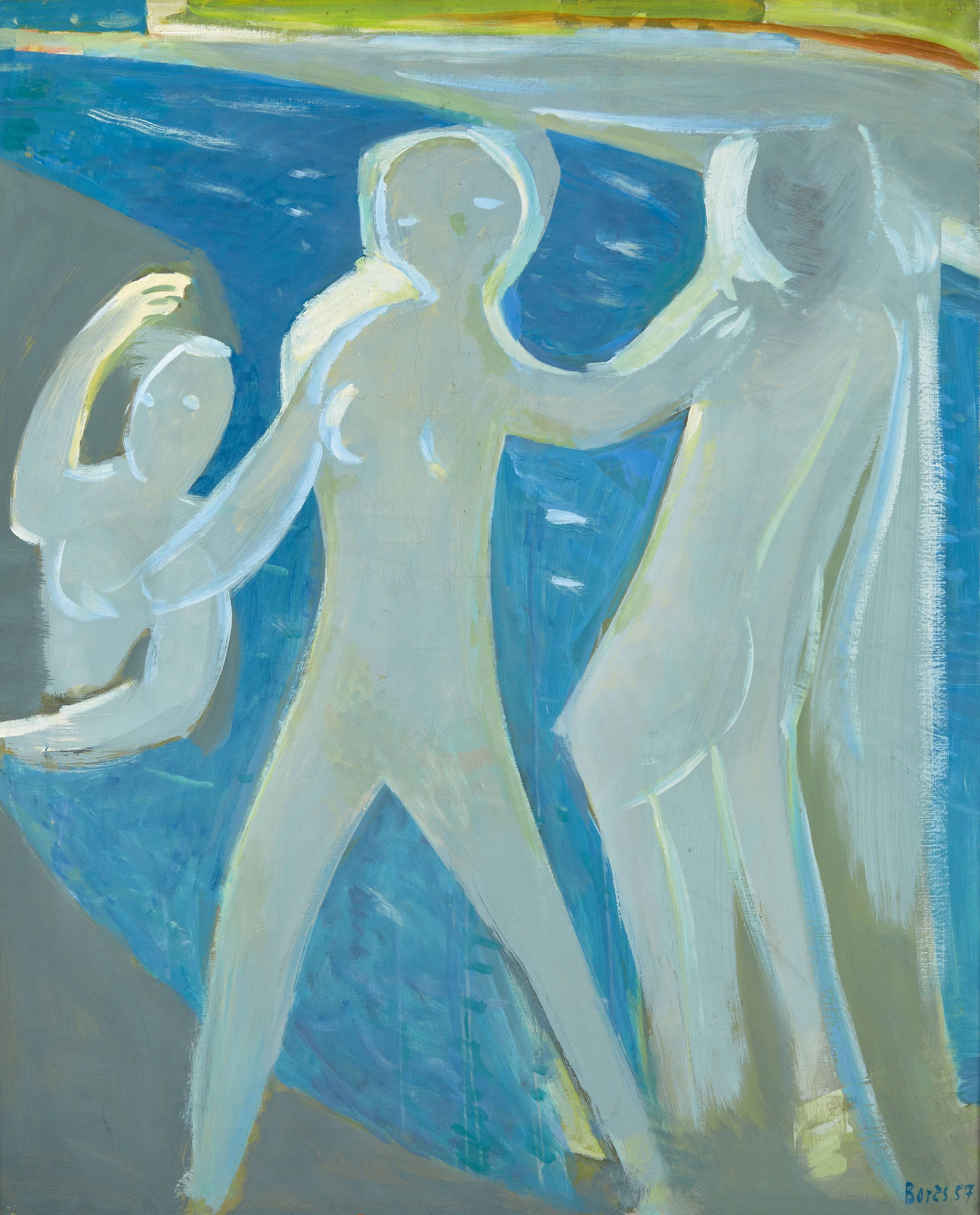 Francisco BORES 1898 - 1972 Baigneuses - 1957 Huile sur toile