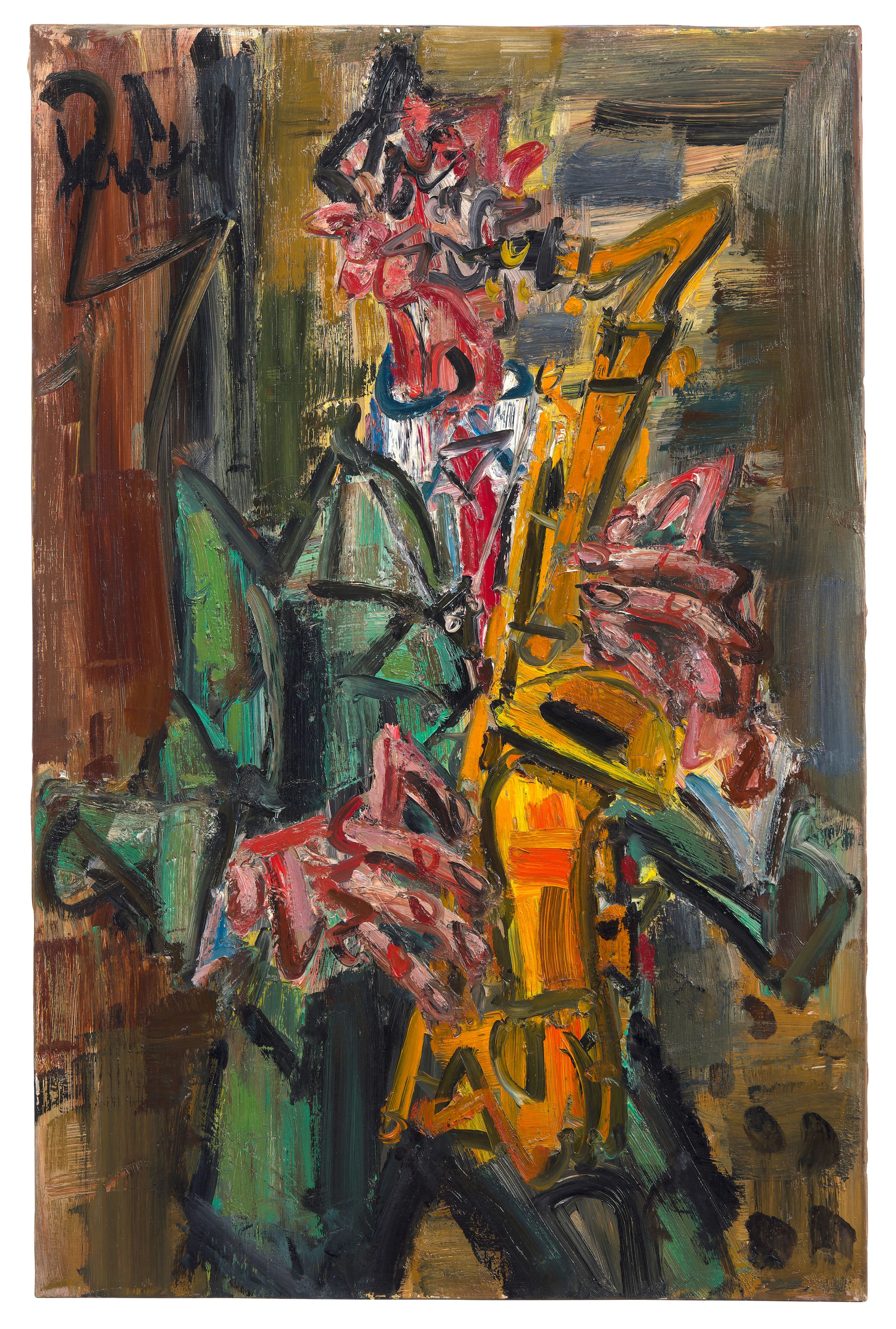 GEN PAUL 1895 -1975 Le saxophoniste - circa 1955-1960 Huile sur toile