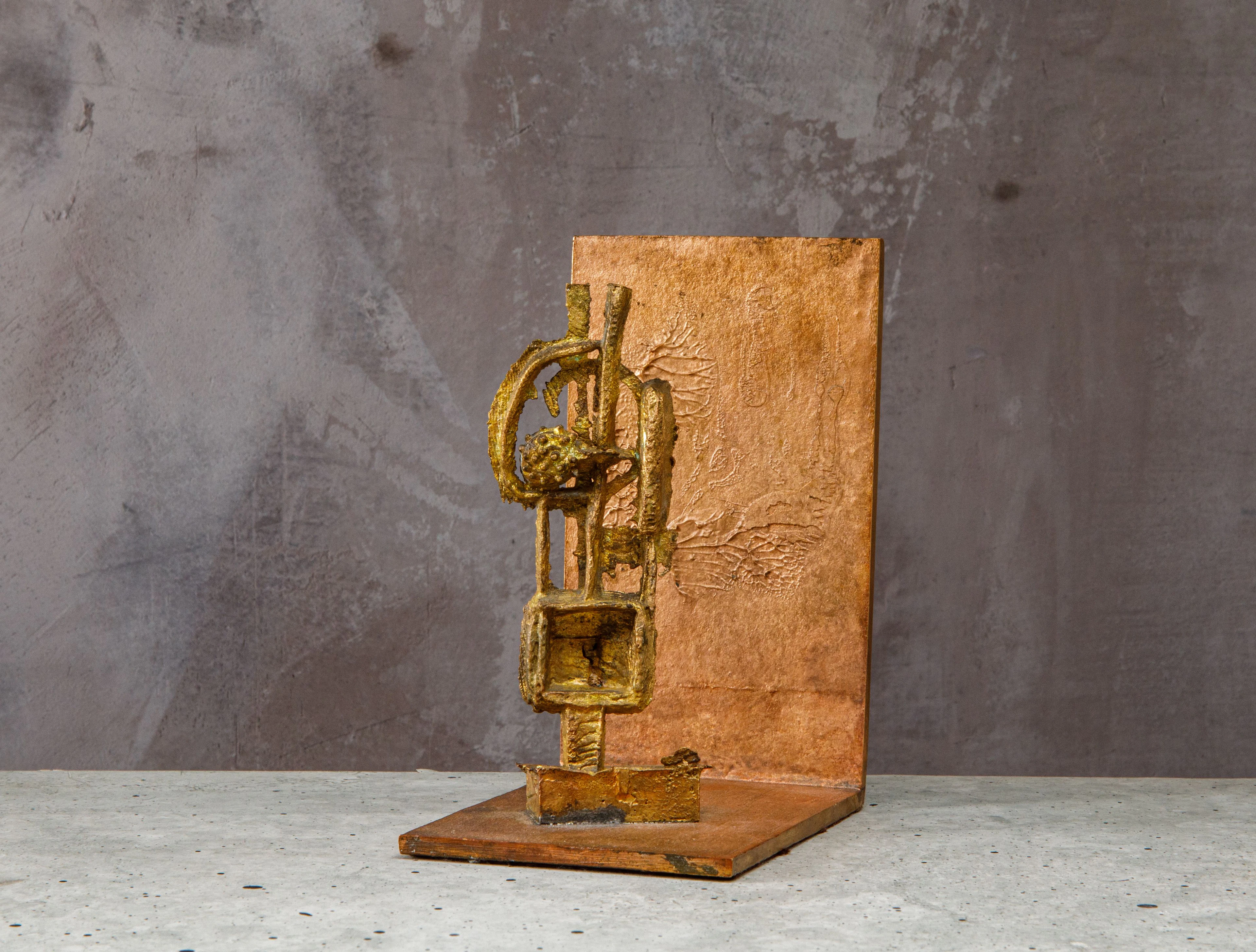 Germaine RICHIER 1902- 1959 Seiche n°12 sur équerre - 1955 Bronze naturel