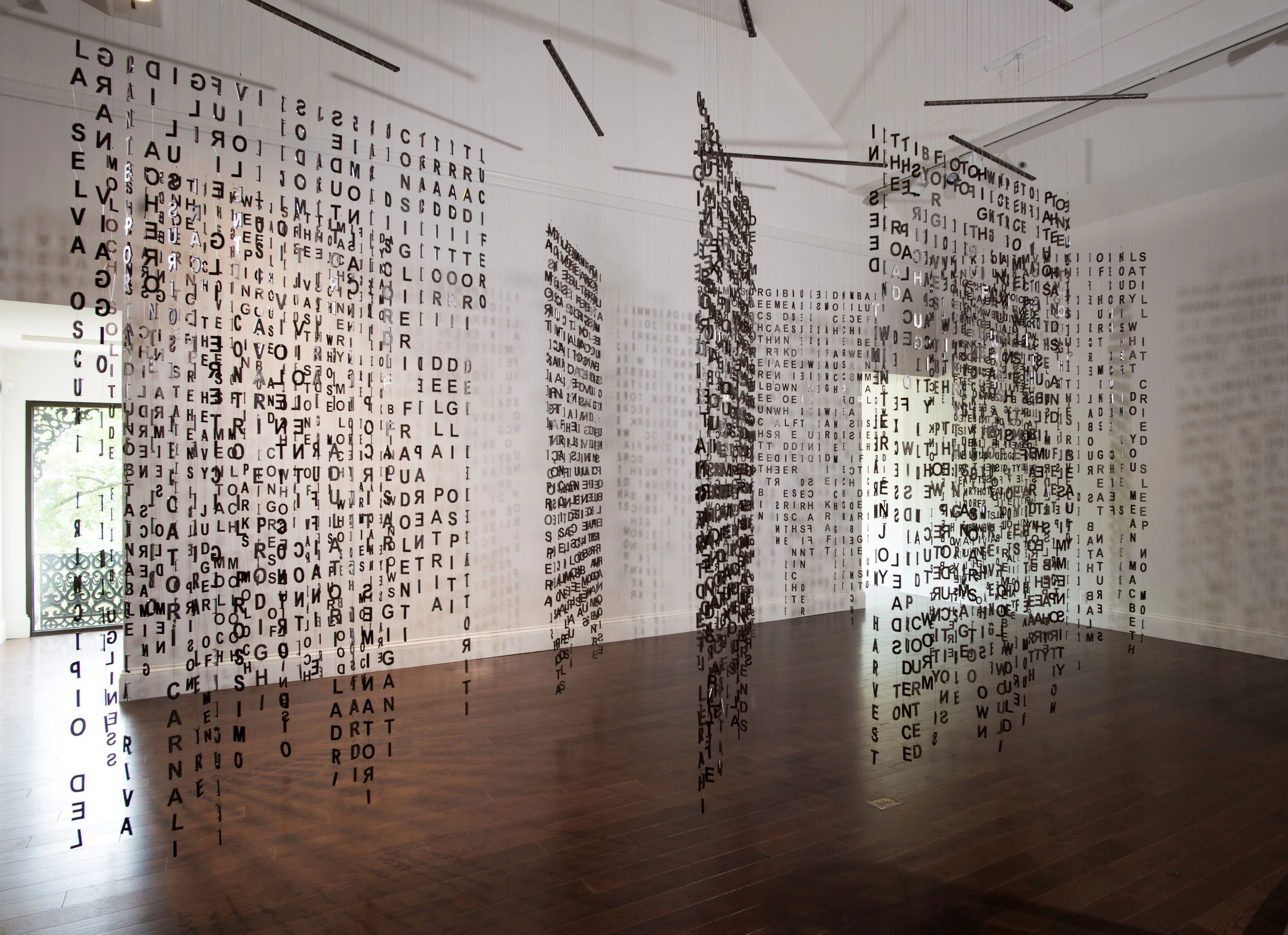 Jaume PLENSA (Né en 1955) Silent rain - 2003 Fer (en 8 parties)