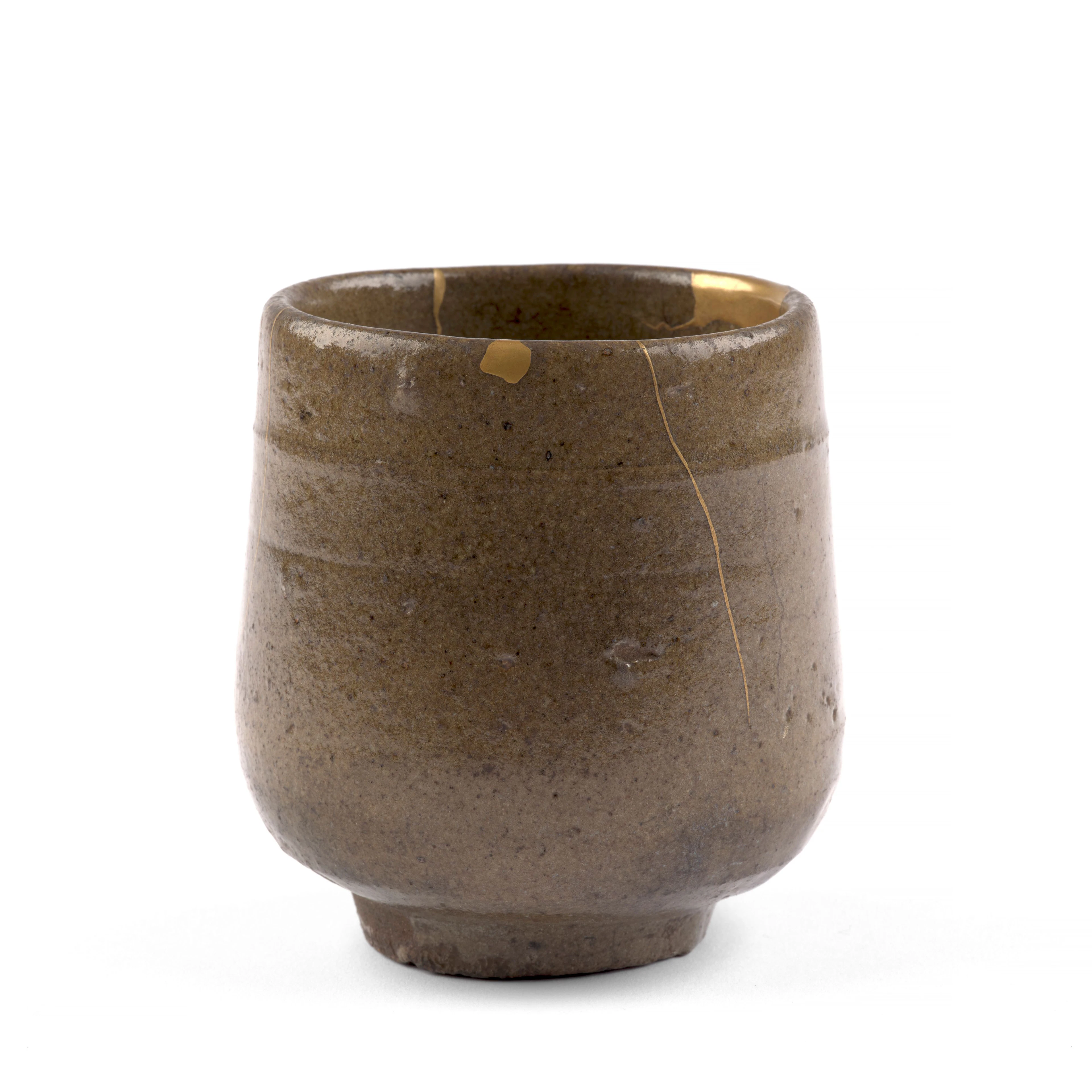 COUPE À THÉ YUNOMI EN GRÈS KARATSU, Japon, époque Edo, XVIIIe siècle