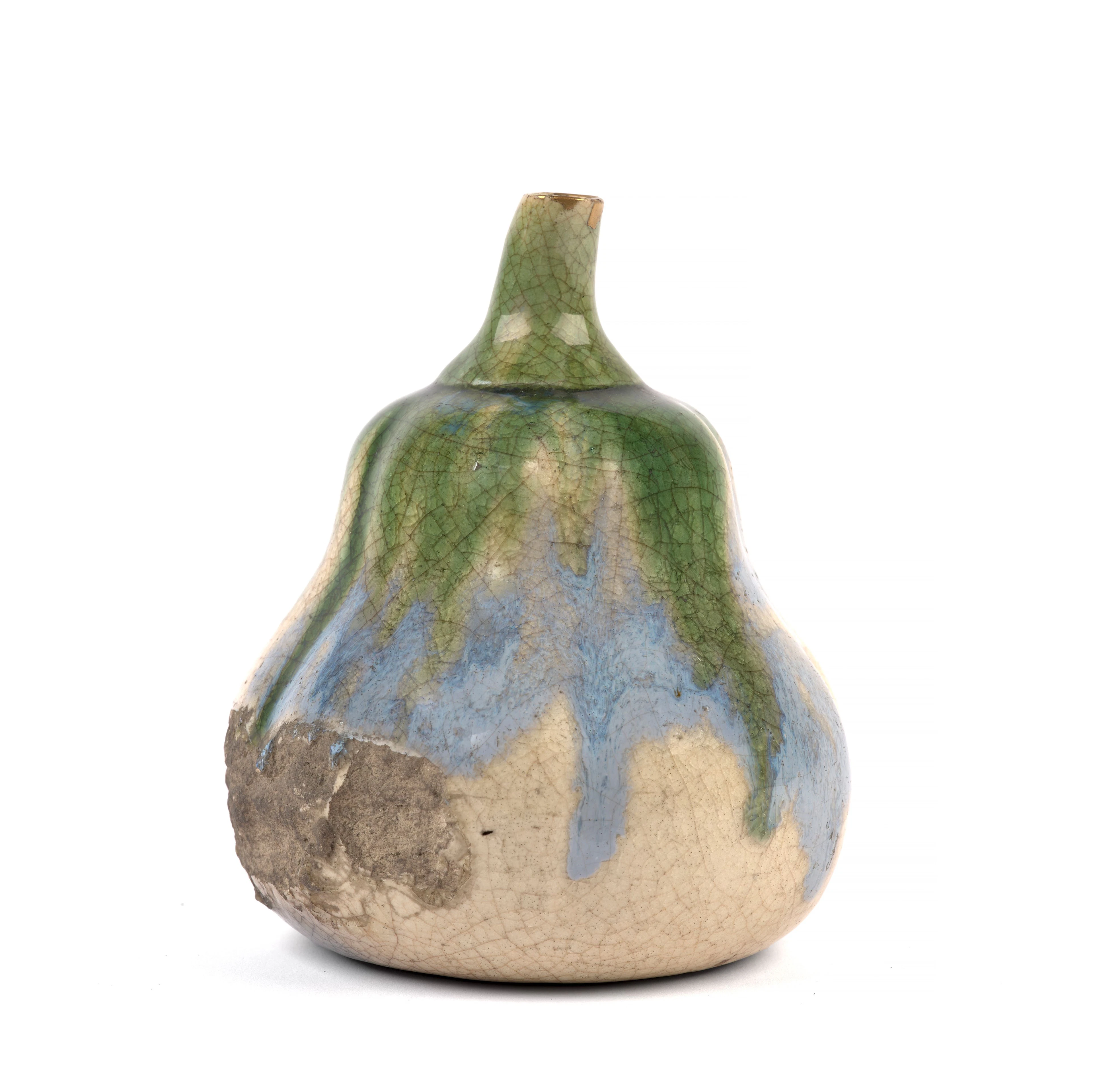 PETITE BOUTEILLE TOKKURI EN GRÈS ÉMAILLÉ BEIGE