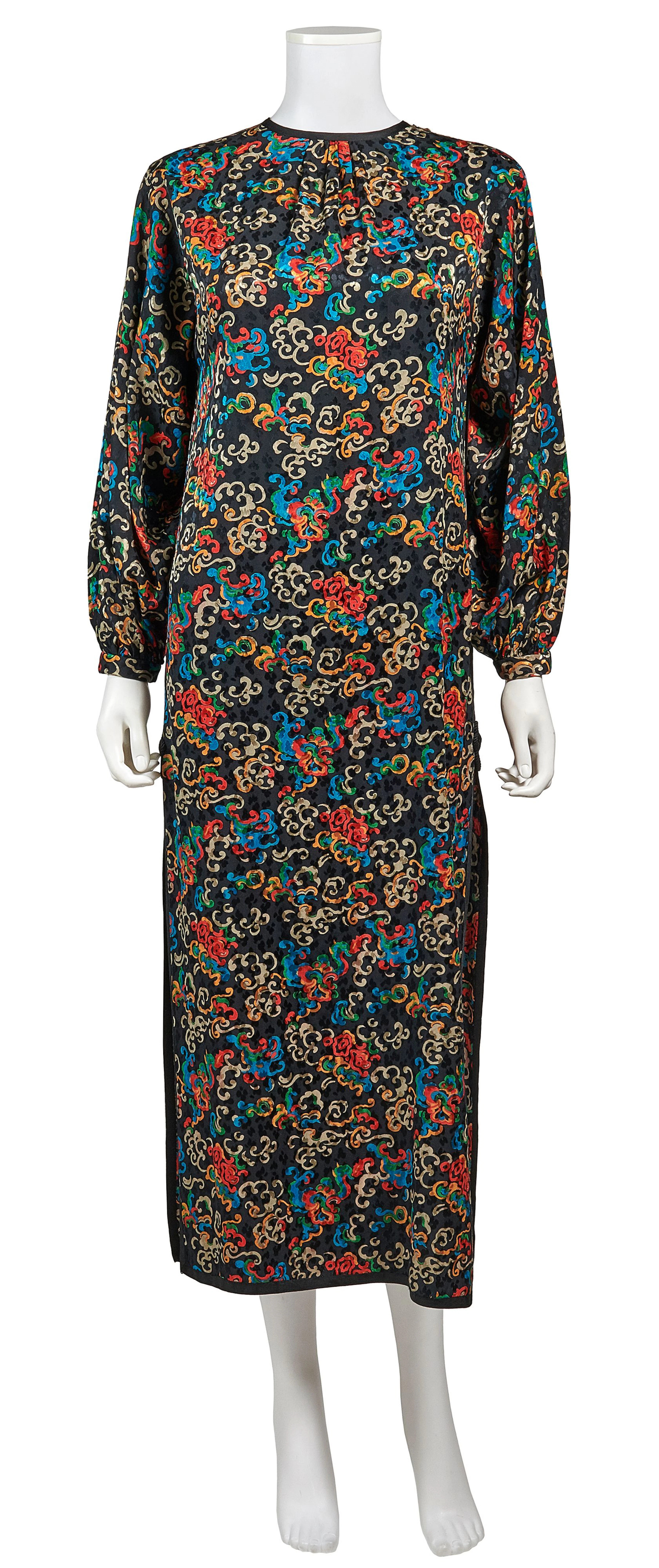 YVES SAINT LAURENT Haute Couture N°41895 1977 Robe du...