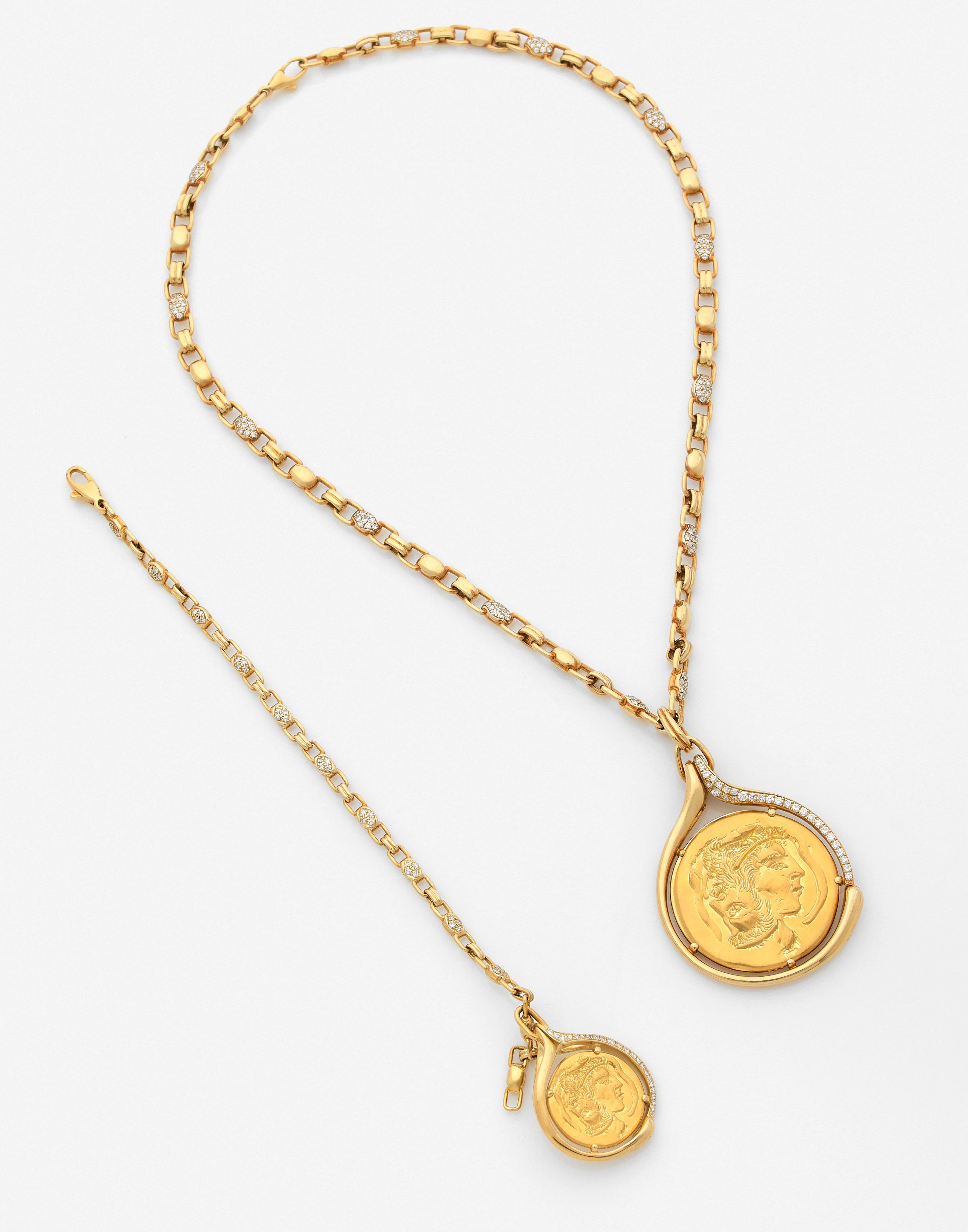 Hans ERNI pour PIAGET Collier et bracelet "Piaget d'Or"