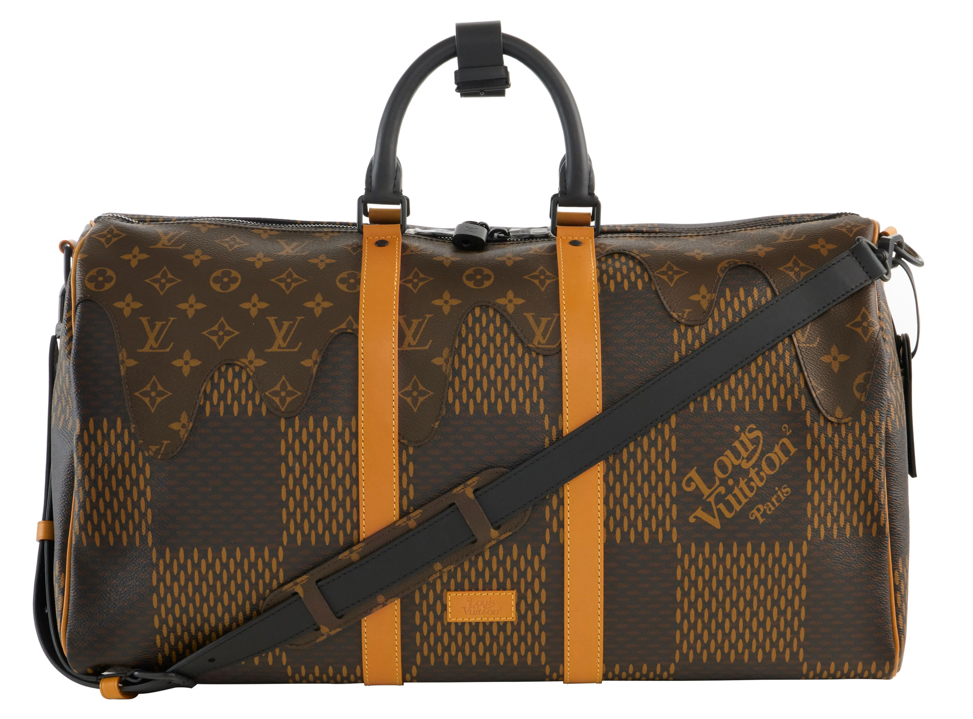 LOUIS VUITTON X NIGO Collection LV² 2020 Sac KEEPALL 50 Toile Damier Géant