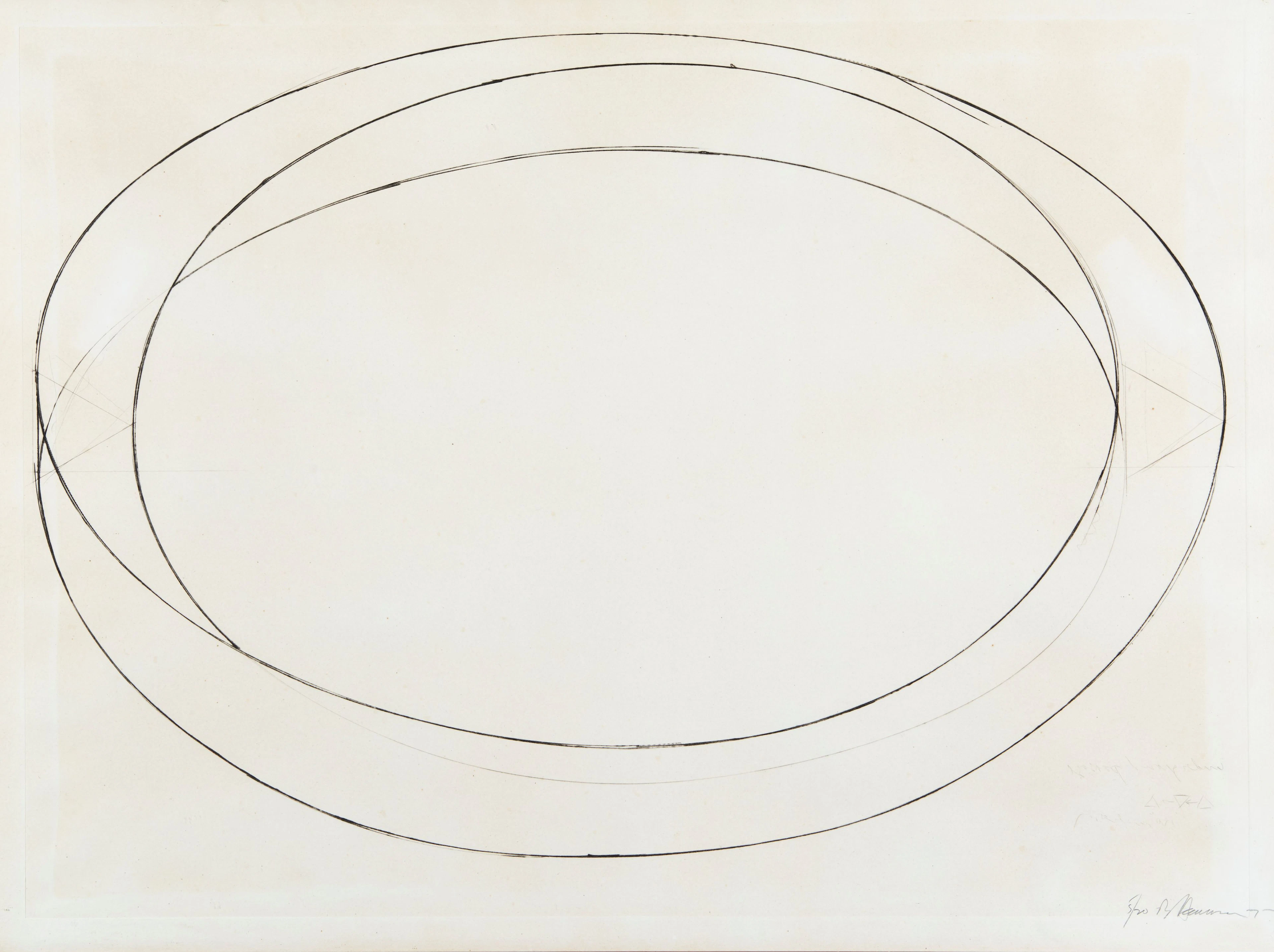 Bruce NAUMAN (Né en 1941) "Underground Passage", 1977 Gravure sur Cuivre