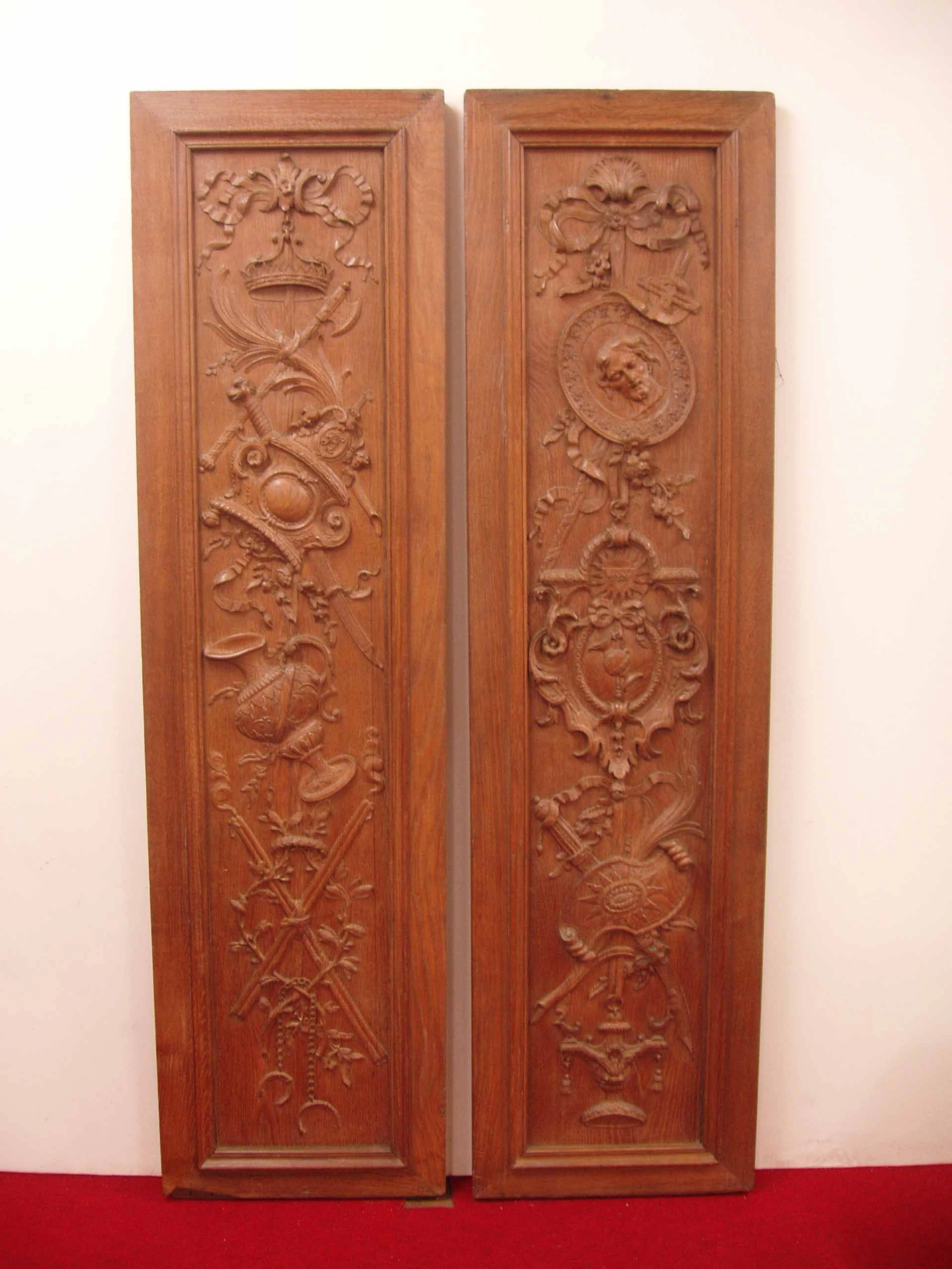 Deux panneaux de boiserie du XIXe siècle