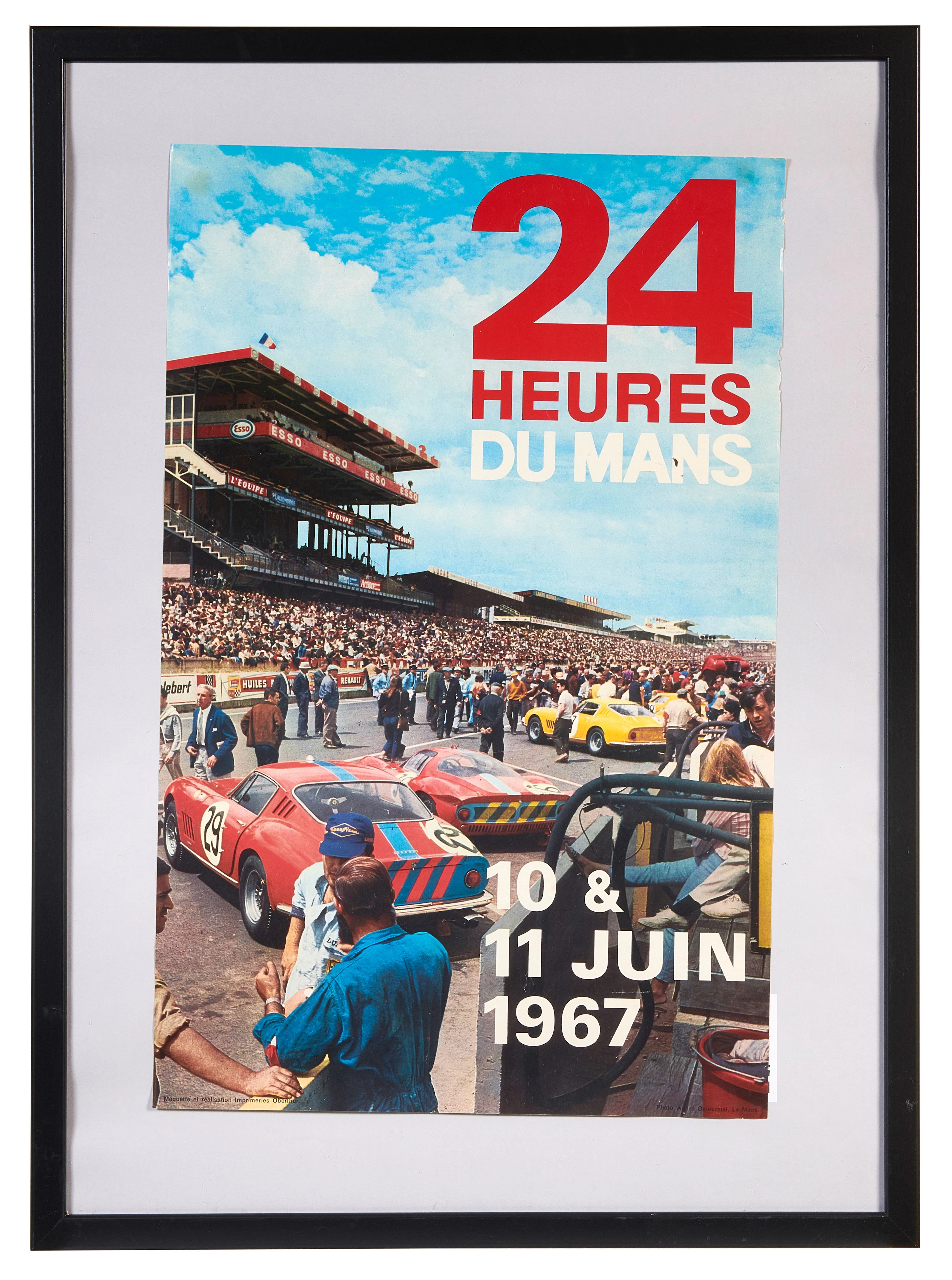 24 Heures du Mans 1967 Affiche - Sans réserve - No reserve