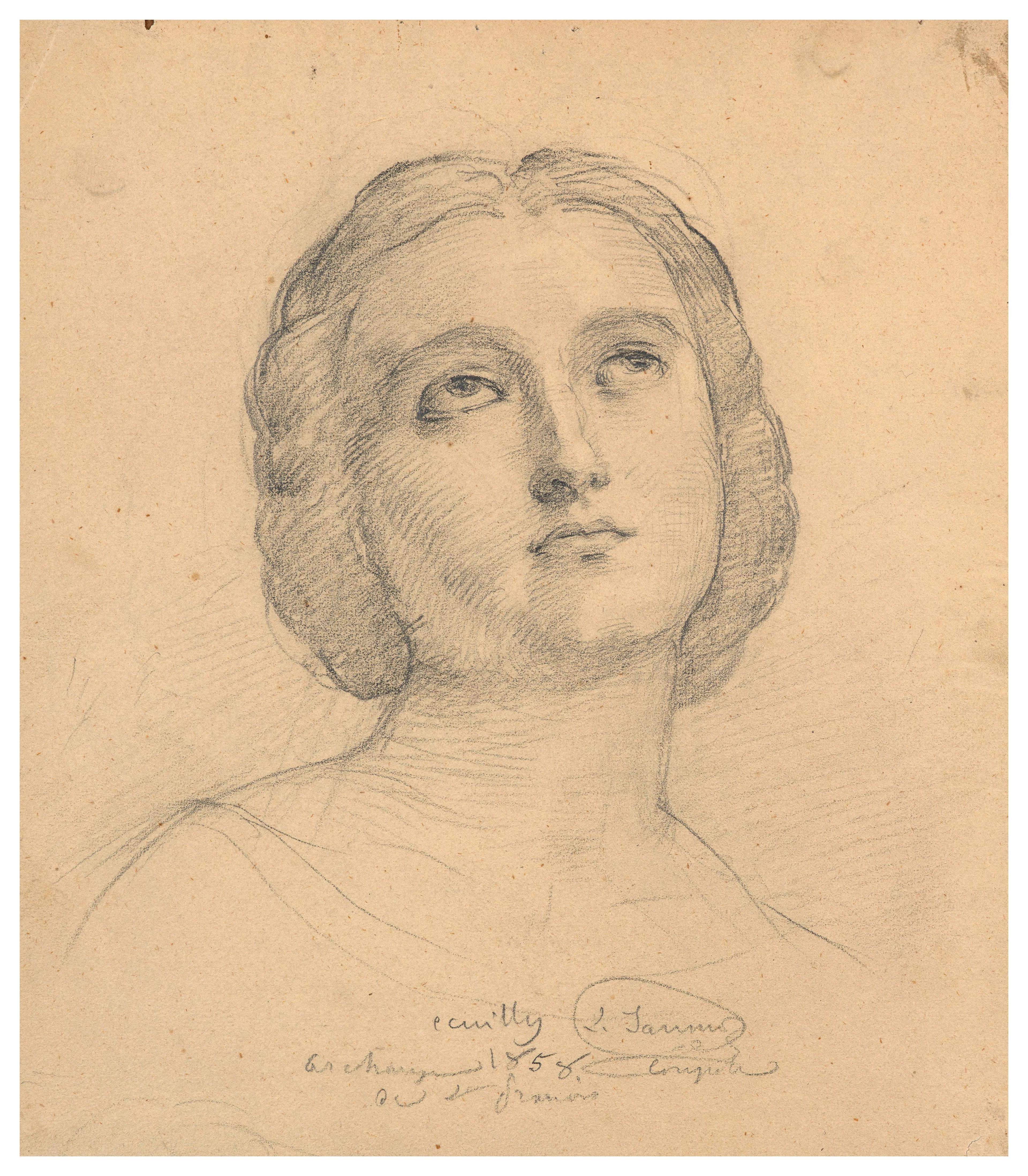 Etude de l'Archange Gabriel pour le dôme de Saint-François-de-Sales, Lyon