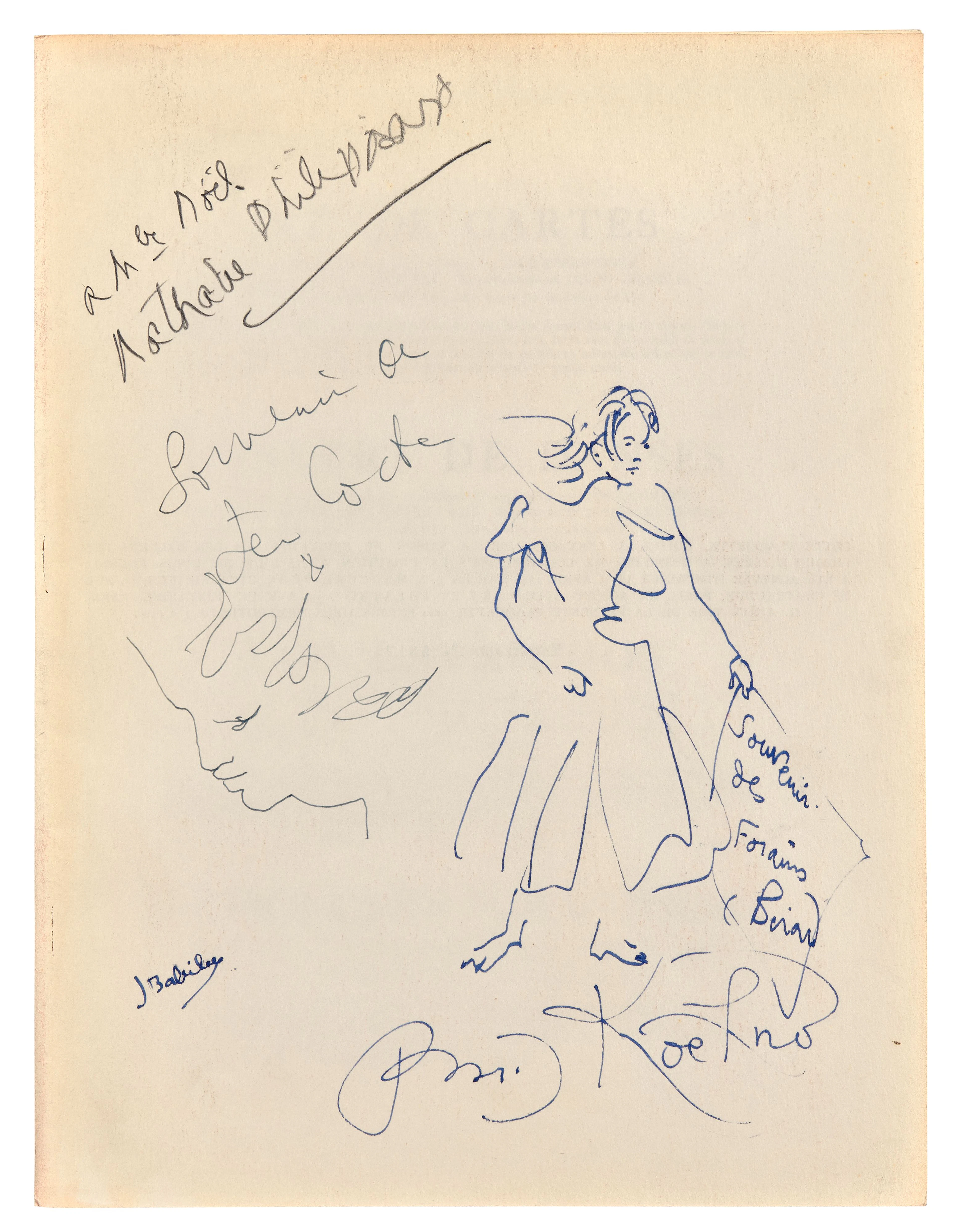 Profil gauche et Souvenir des forains - 1946